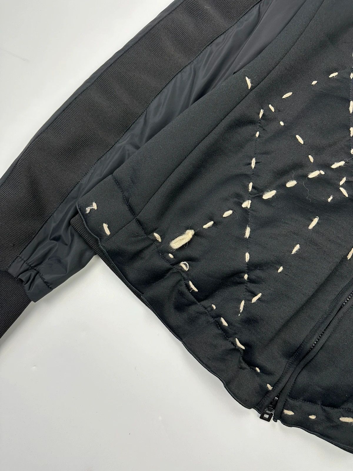 Marithe + Francois Girbaud Marithé Francois Girbaud Black White Stitched Sample Jacket Size L / US 10 / IT 46 - 3 Thumbnail