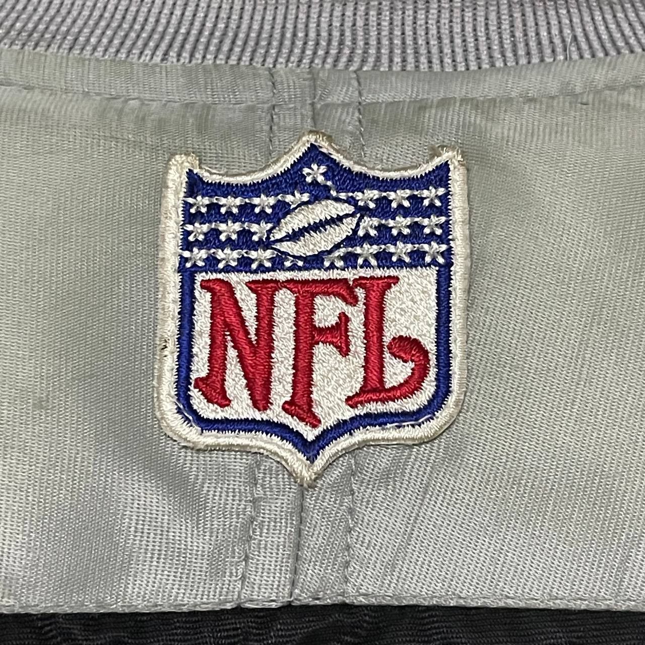 Vintage Starter Oakland Riders NFL Team Puffer Bomber Jacket