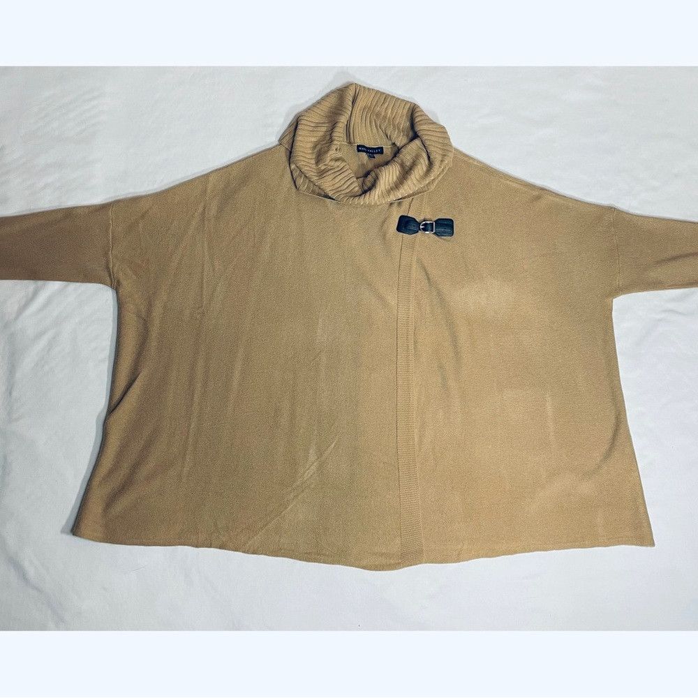 Other New Napa Valley Beige Cowl Buckle Sweater Size L/XL Petite Size L / US 10 / IT 46 - 8 Thumbnail
