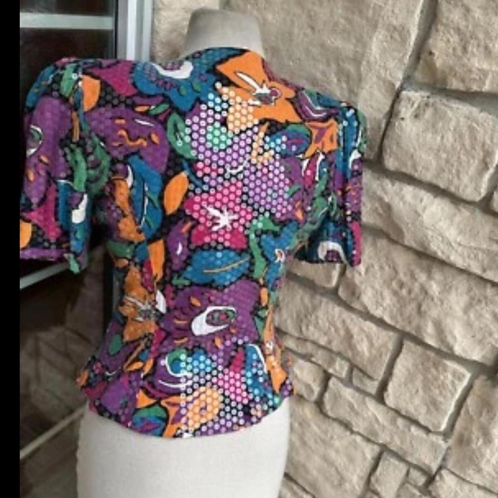 Saks Fifth Avenue 1980s vintage sequin blouse blouse Size S / US 4 / IT 40 - 2 Thumbnail