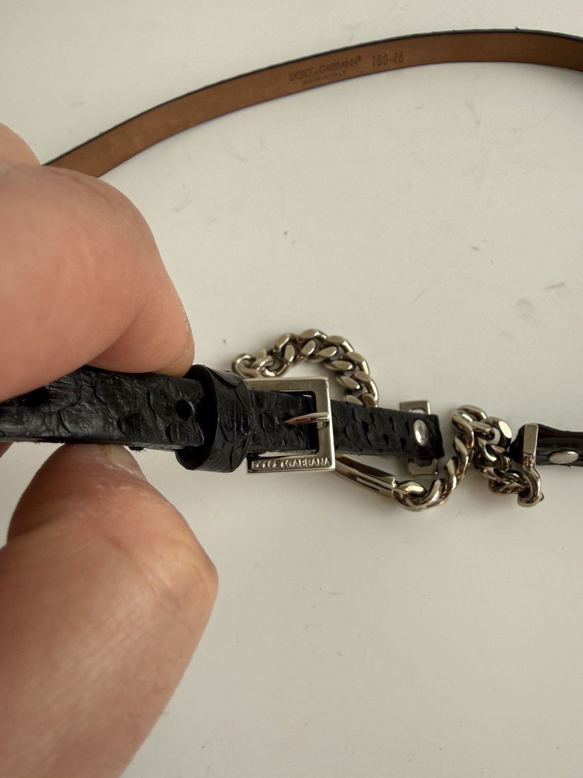 Dolce & Gabbana Dolce & Gabbana archive DG buckle chain belt Size ONE SIZE - 11 Thumbnail