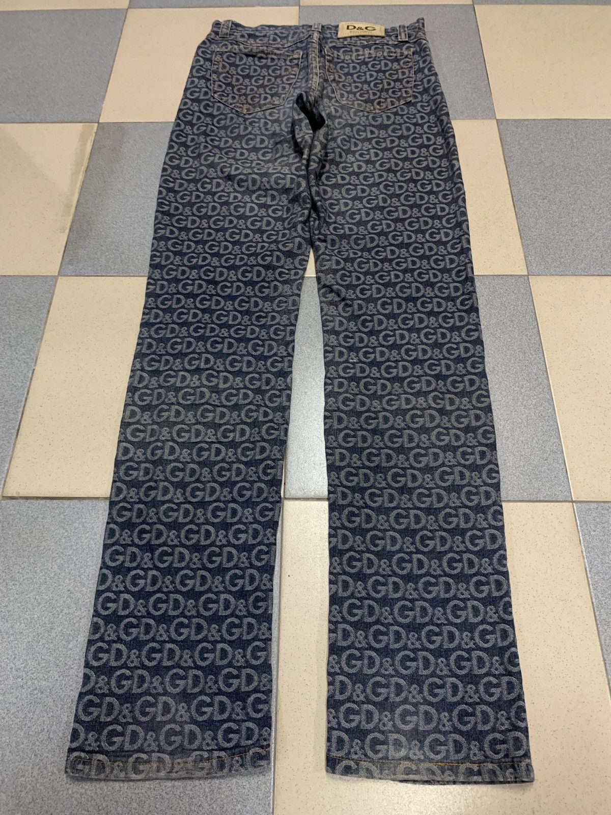 Dolce & Gabbana Vintage 2000s Dolce & Gabbana Monogram Jeans Size US 28 / EU 44 - 8 Thumbnail