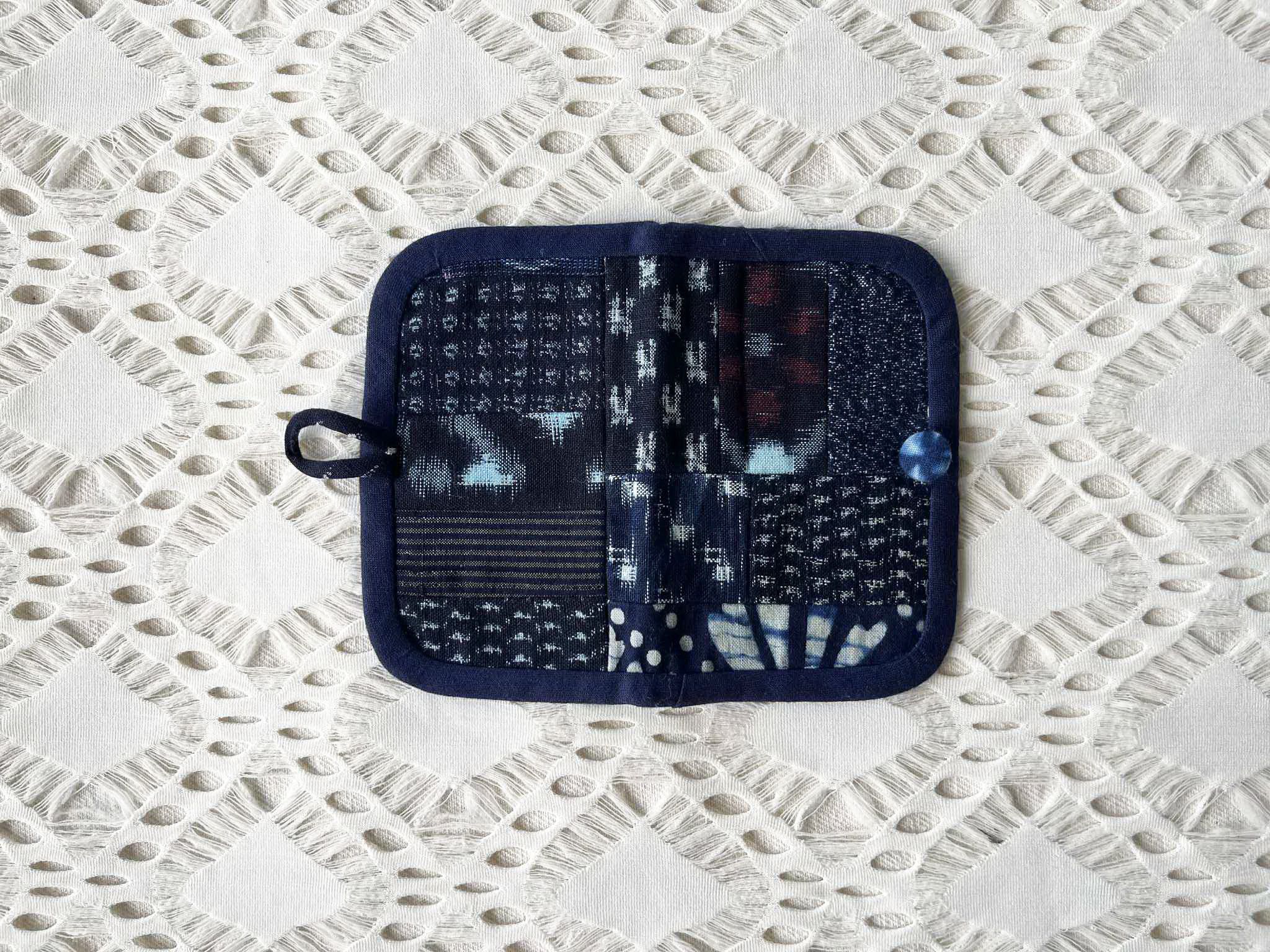 Vintage Wabi Sabi Japanese Vintage Kimono Fabric Patchwork card case Size ONE SIZE - 8 Thumbnail
