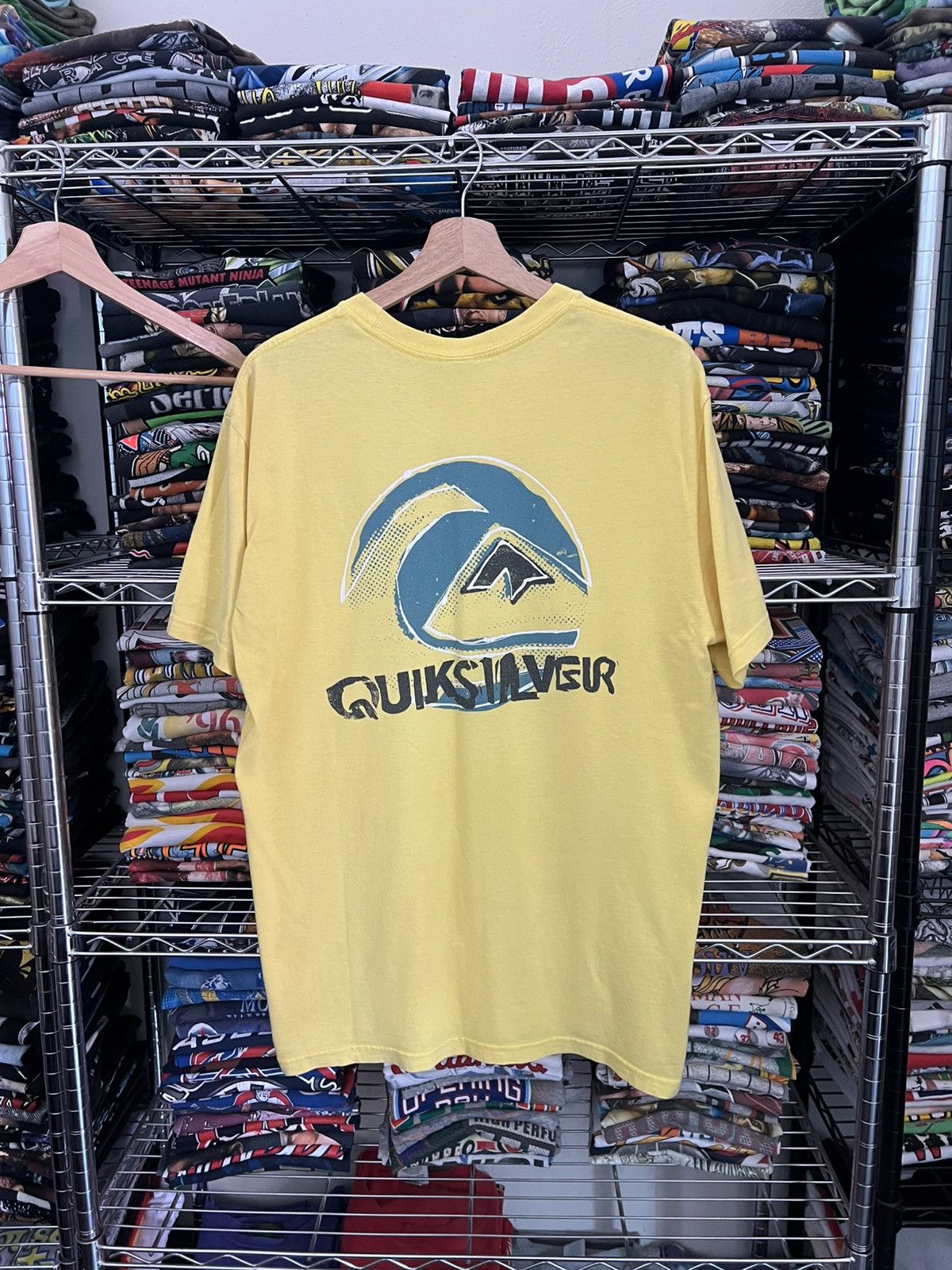 Quiksilver 2000s Quiksilver Logo Tee Skate Surf Size US L / EU 52-54 / 3 - 1 Thumbnail