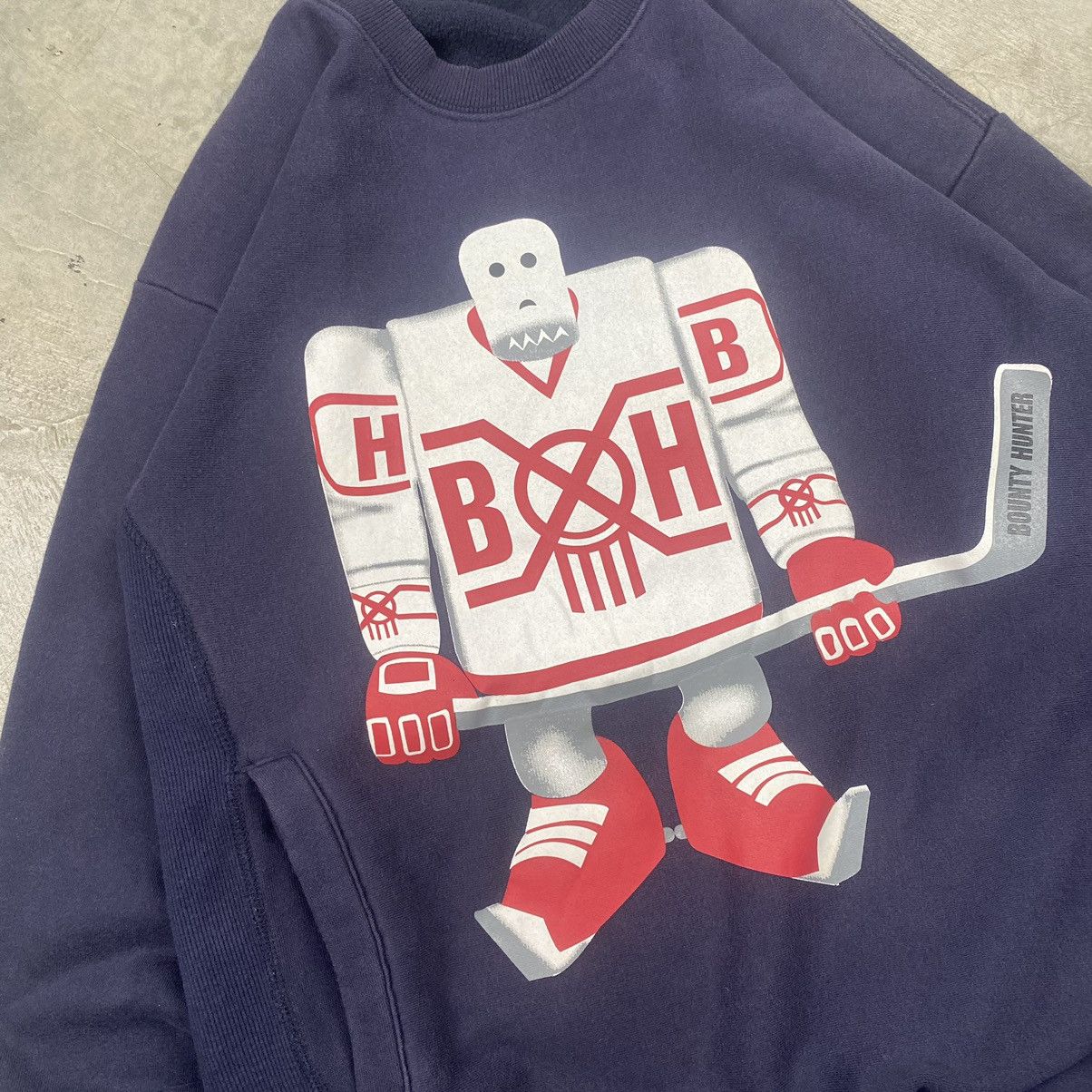Bounty Hunter × Japanese Brand × Vintage 90s Bounty Hunter Reverse Weave Crewneck Size US L / EU 52-54 / 3 - 2 Thumbnail