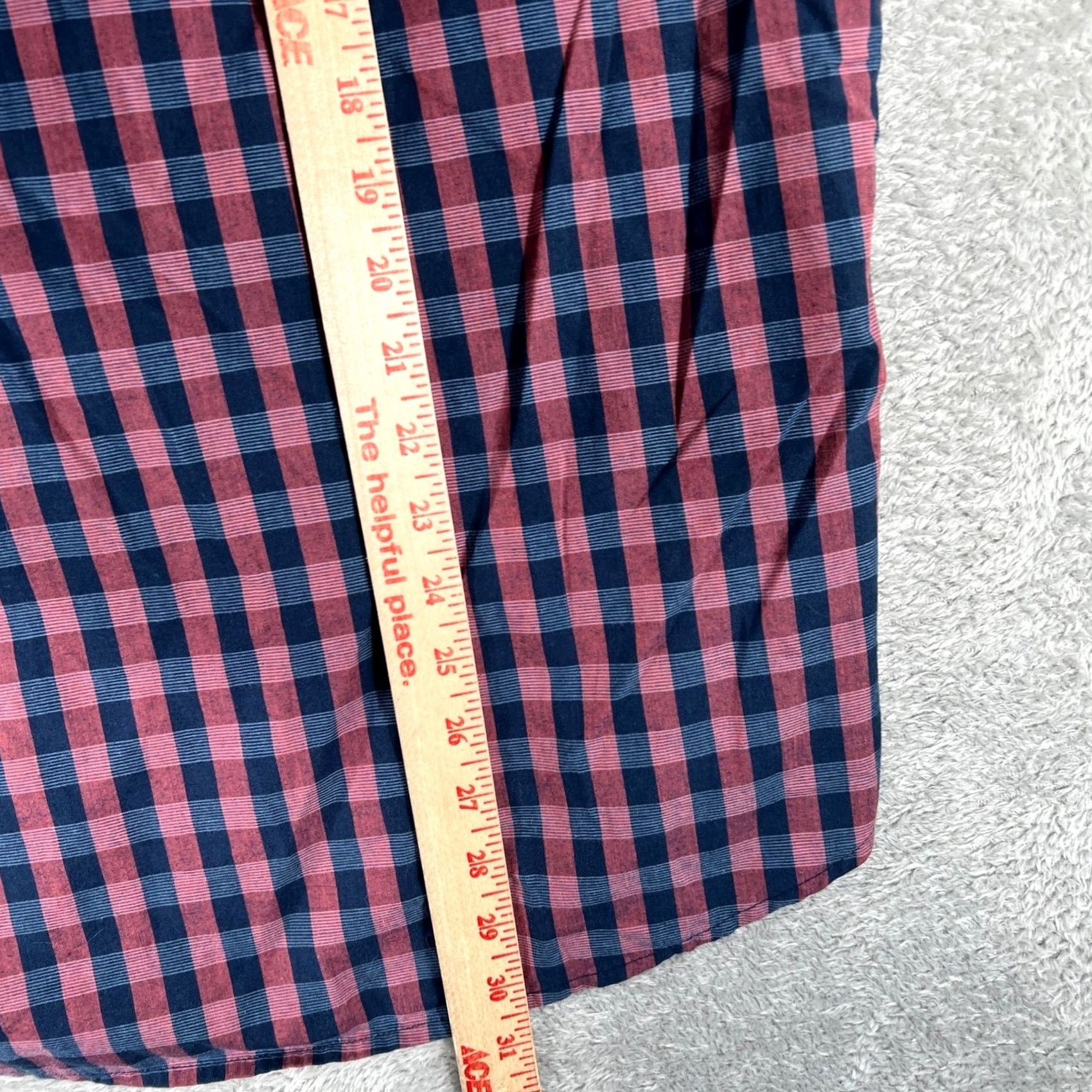 Levi's Levi's Shirt Mens XL Blue Red Plaid Short Sleeve Button Down Pocket Logo Casual Classic Retro Size US XL / EU 56 / 4 - 7 Thumbnail