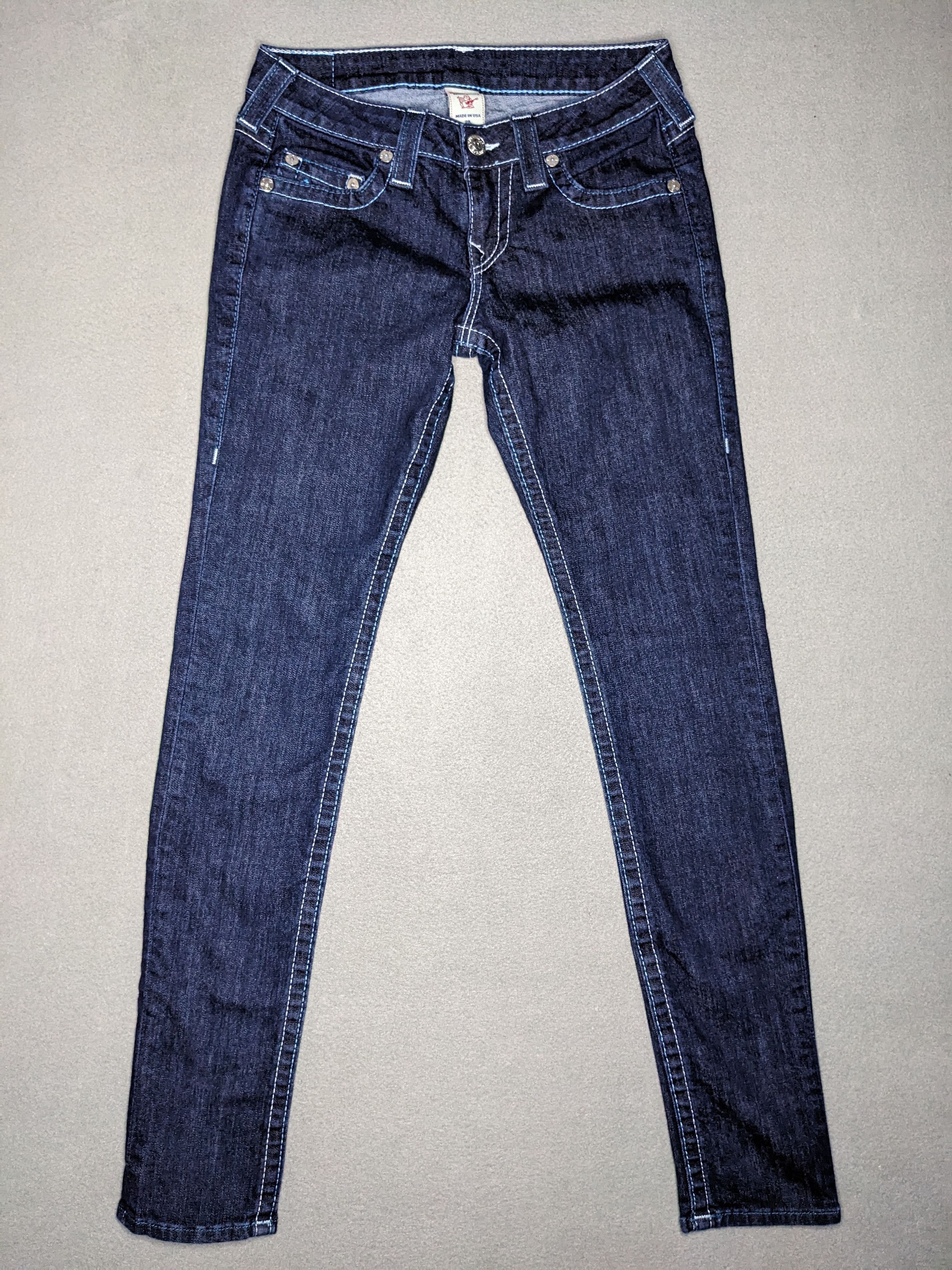 True Religion True Religion Low Rise Skinny Jeans 28x32 Slim Denim Y2K USA Size 28" / US 6 / IT 42 - 1 Thumbnail