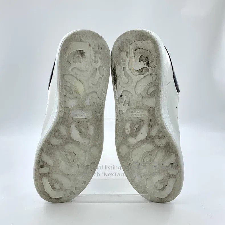 Alexander McQueen Alexander Mcqueen White leather lace-laced casual flat sne Size US 11 / EU 44 - 5 Thumbnail