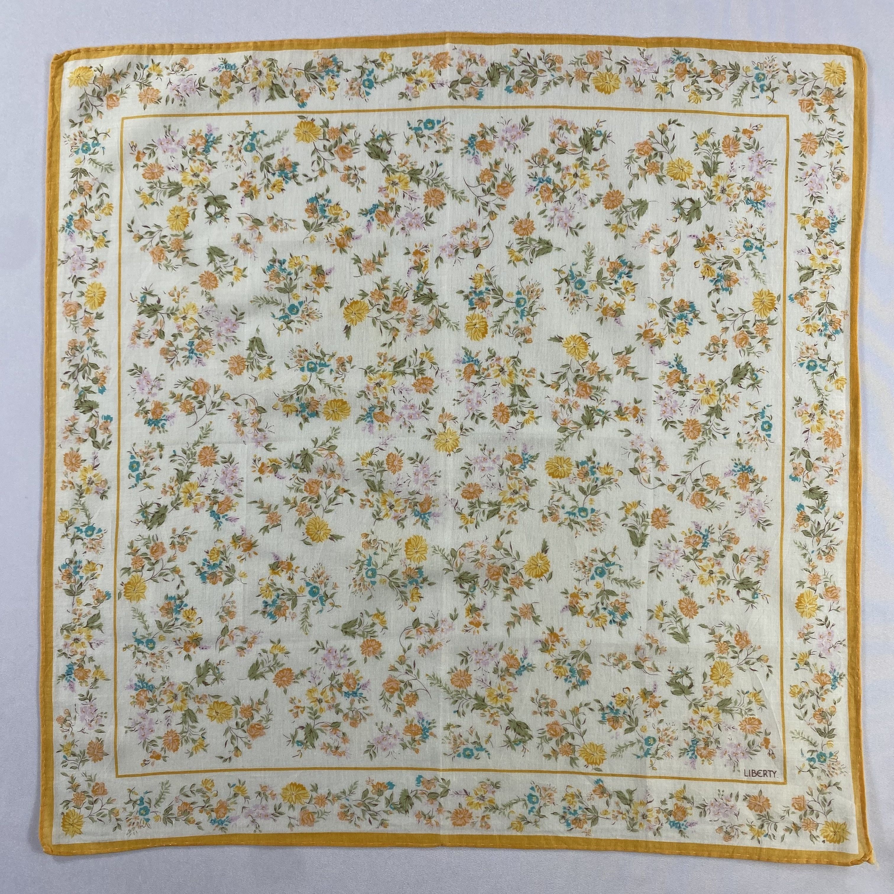 Liberty × Vintage Intermode Liberty Neckerchief / Bandana / Handkerchief-P933 Size ONE SIZE - 1 Thumbnail