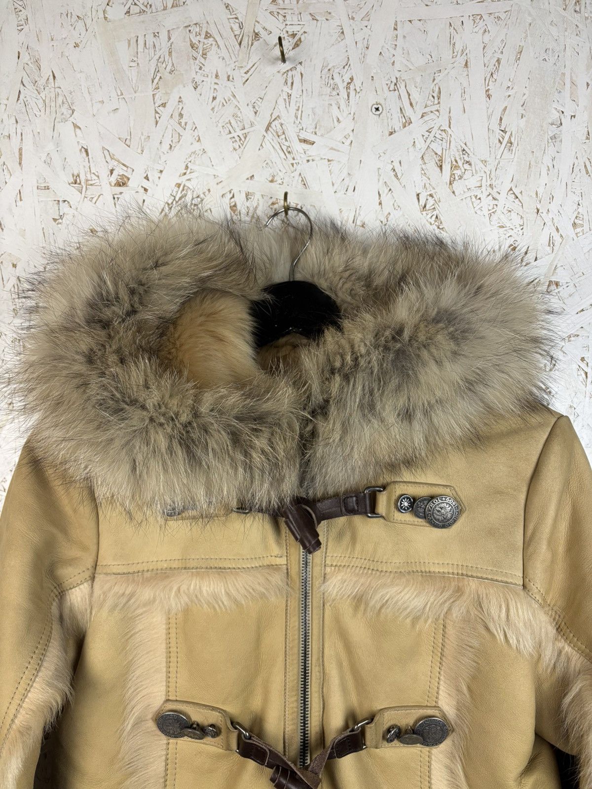 Prada Prada AW06 Shearling Sheep Fox Fur Leather Dufflecoat 44 Size M / US 6-8 / IT 42-44 - 2 Thumbnail