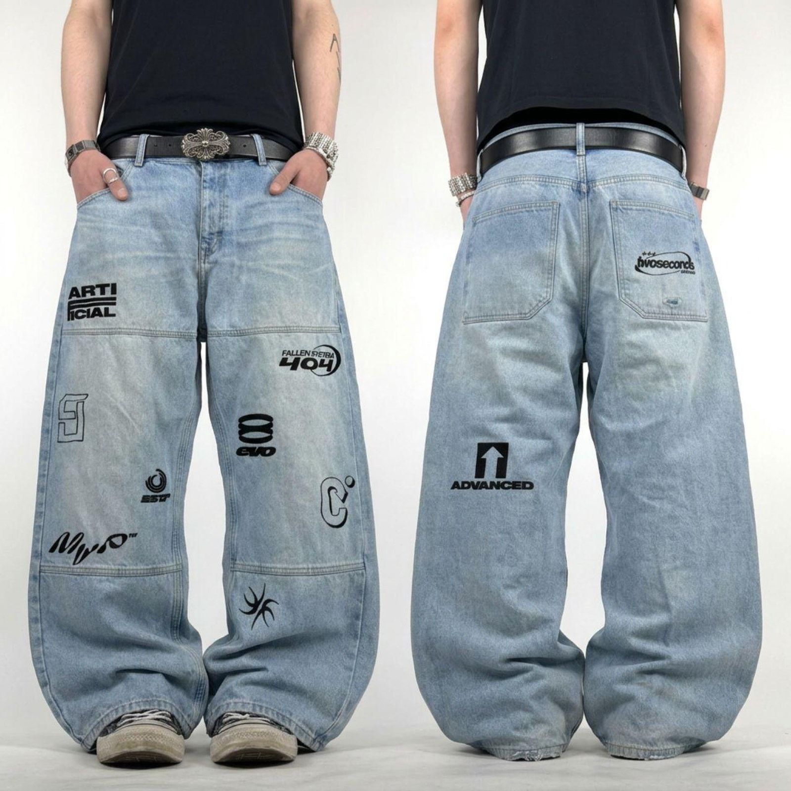 JNCO × Streetwear × Vintage Rare asf vintage y2k 30x30 JNCO Blue 