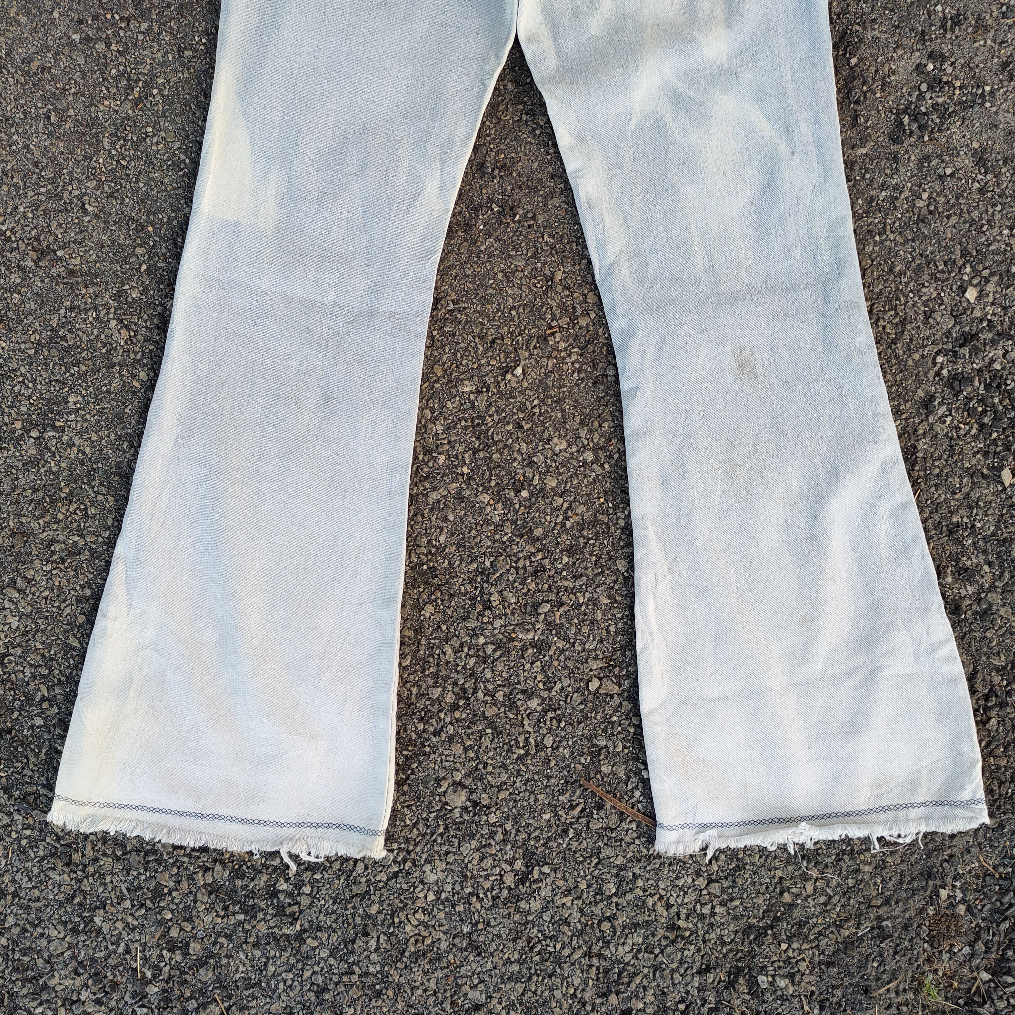 Jean FLARE VINTAGE FLYING DRAGON FADED JEAN DENIM PANTS Size US 30 / EU 46 - 12 Thumbnail