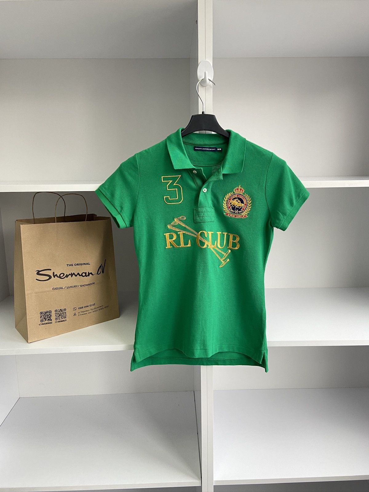 Polo Ralph Lauren × Ralph Lauren × Ralph Lauren Sport Vintage Ralph Lauren Sport Green Short-Sleeve T-Shirt Size M / US 6-8 / IT 42-44 - 1 Thumbnail