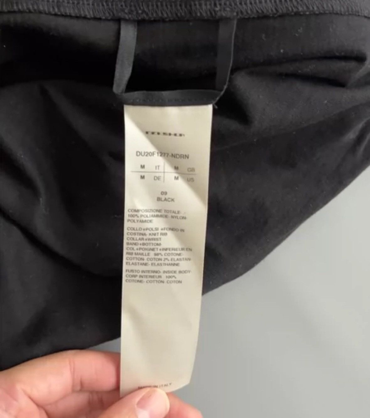 Rick Owens Rick Owens Drkshdw Men's Black Hoodie M Neck Hoodie Size US M / EU 48-50 / 2 - 6 Thumbnail