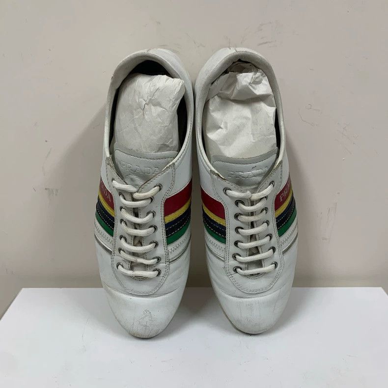 Prada Prada Casual Sneakers with Colorful Stripes -2505 Size US 6 / IT 36 - 3 Thumbnail
