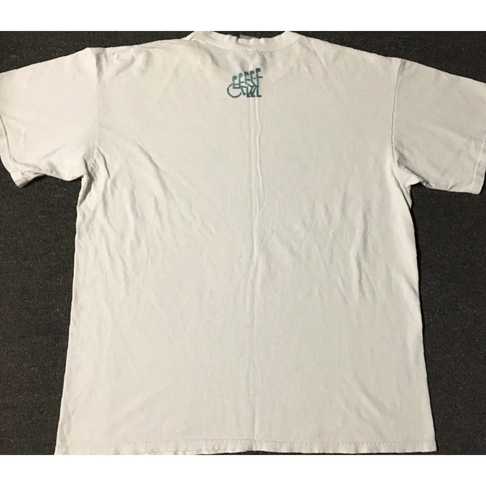 Nike VINTAGE Nike Miami Buoniconti Fund Faded Distress Shirt XL White Swoosh 90s Grunge Track & Field Mens Shirt Size US XL / EU 56 / 4 - 2 Thumbnail