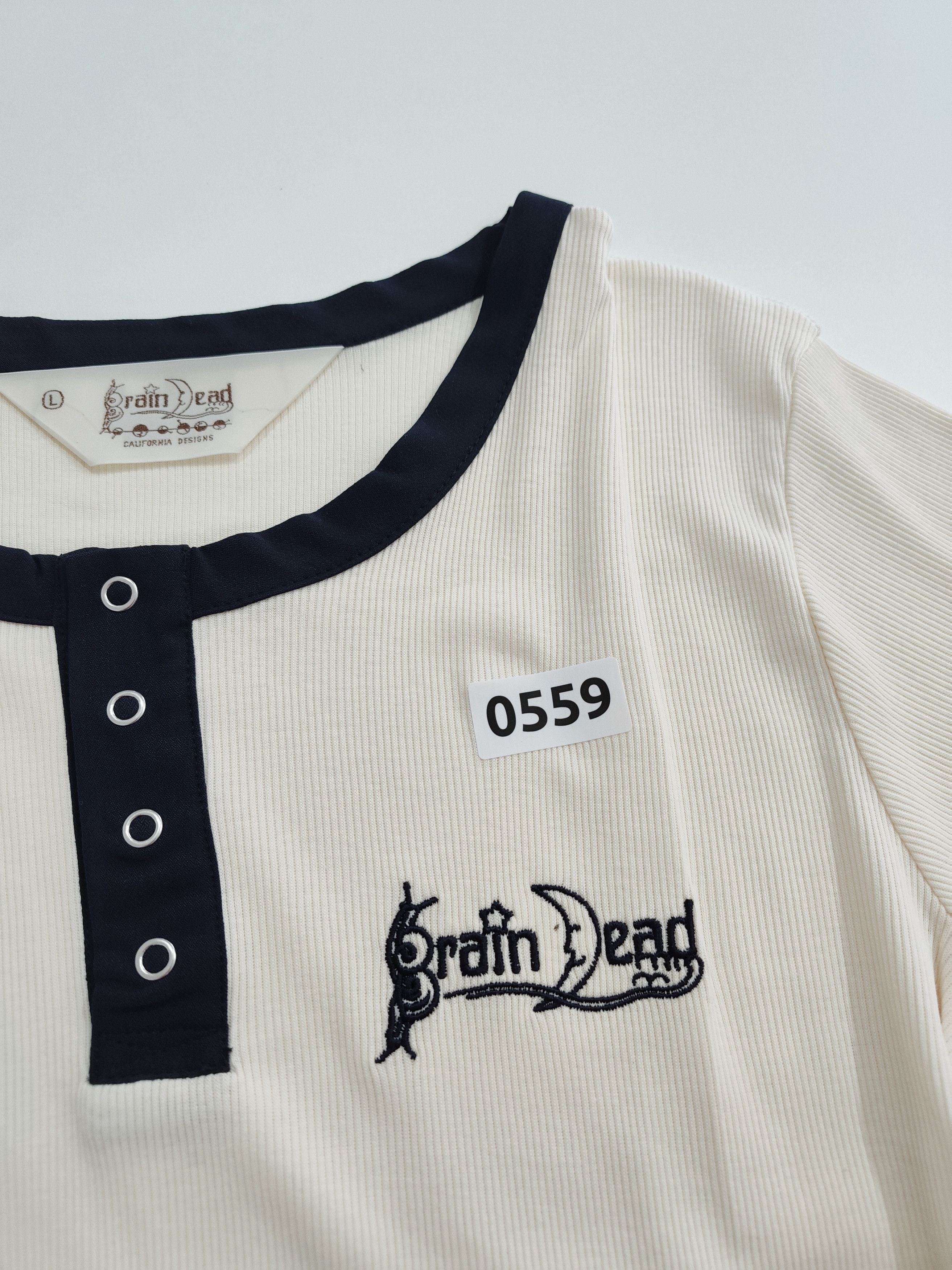 Brain Dead Brain dead "Ribbed Henley" Size L / US 10 / IT 46 - 7 Thumbnail