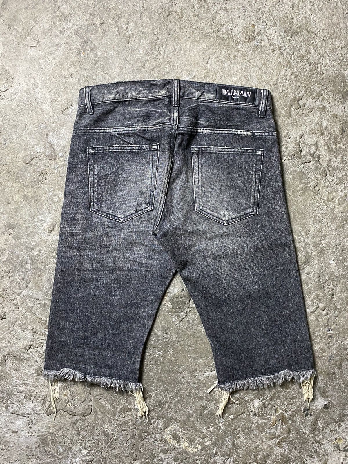 Balmain Balmain Distressed Denim Shorts Size US 32 / EU 48 - 7 Thumbnail