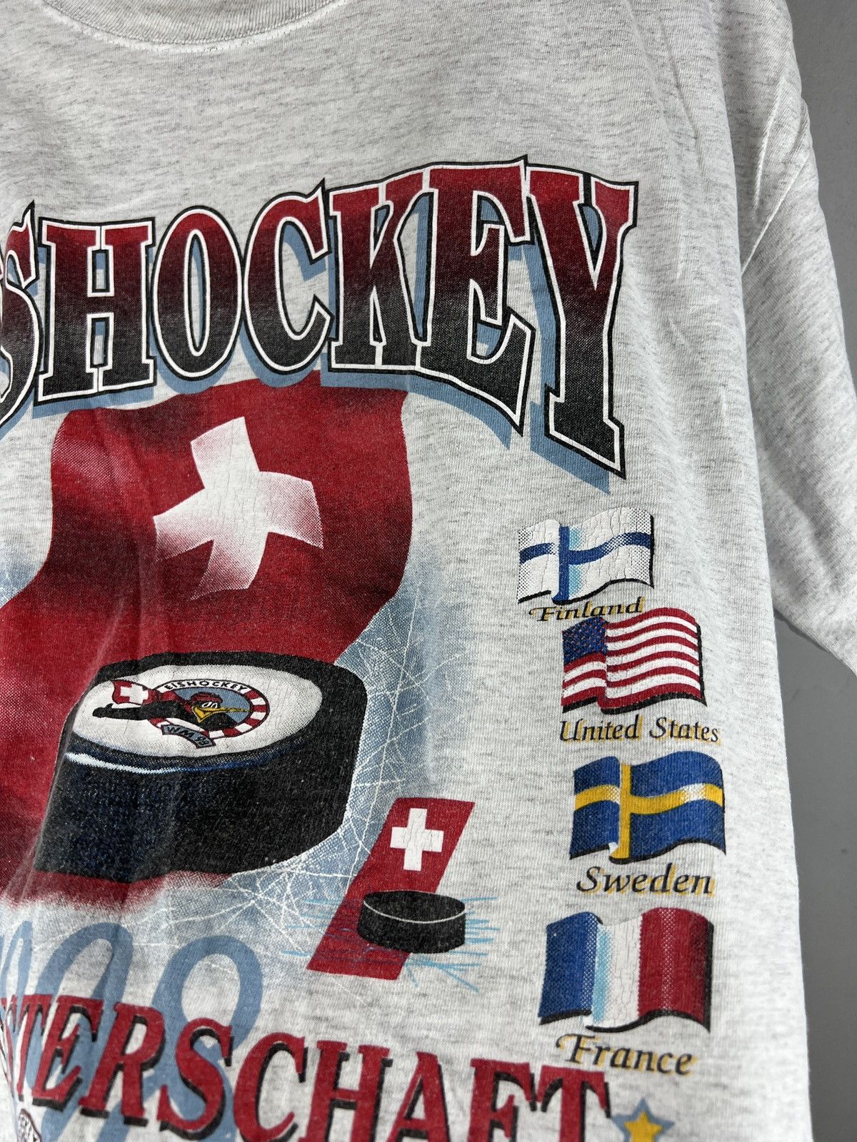 NHL VINTAGE 1998 EISHOCKEY WORLD CHAMPIONSHIP NHL ZURICH TSHIRT Size US XL / EU 56 / 4 - 9 Thumbnail