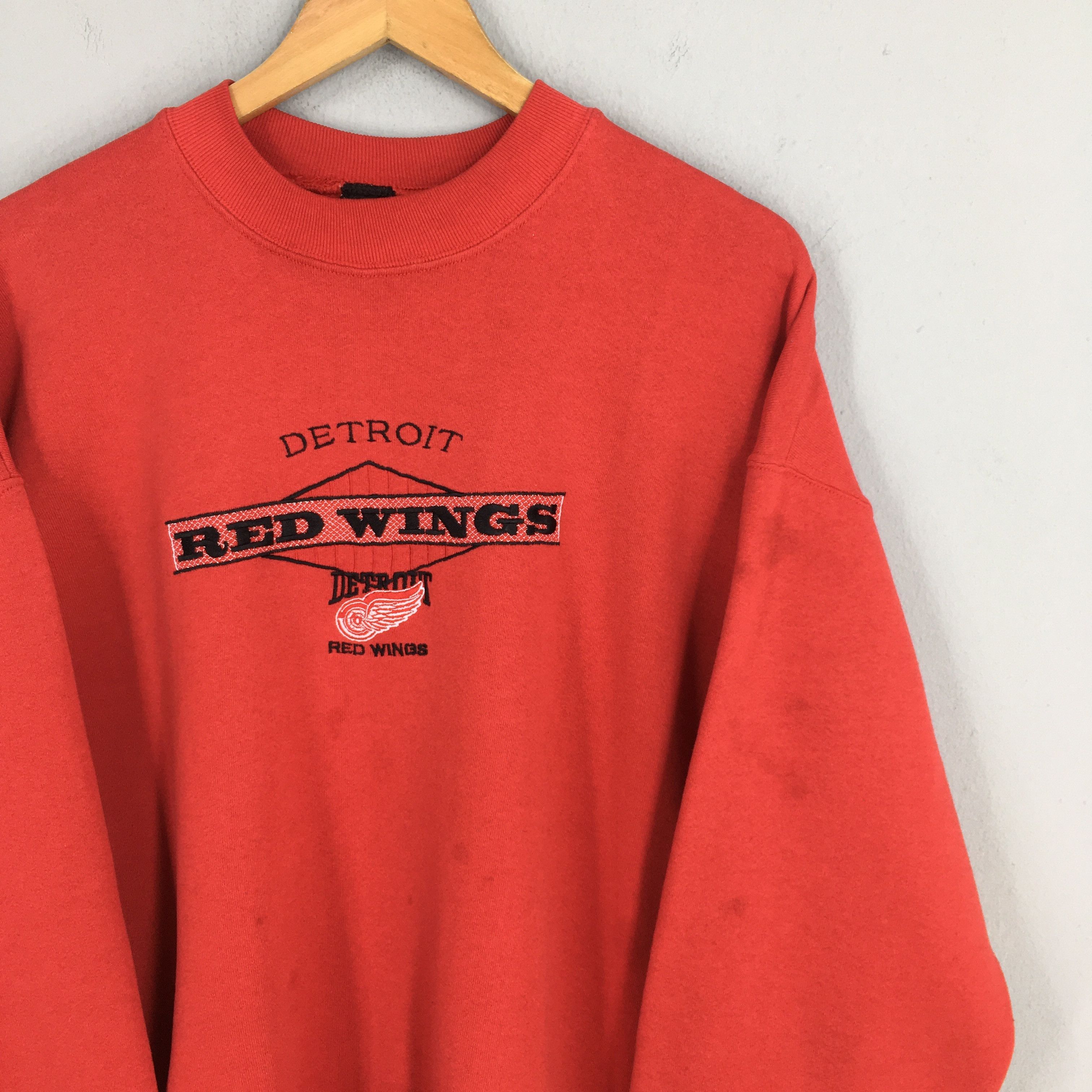 NHL × Red Wing × Vintage Vintage Detroit Red Wings NHL Sweatshirt XLarge Size US XL / EU 56 / 4 - 2 Thumbnail