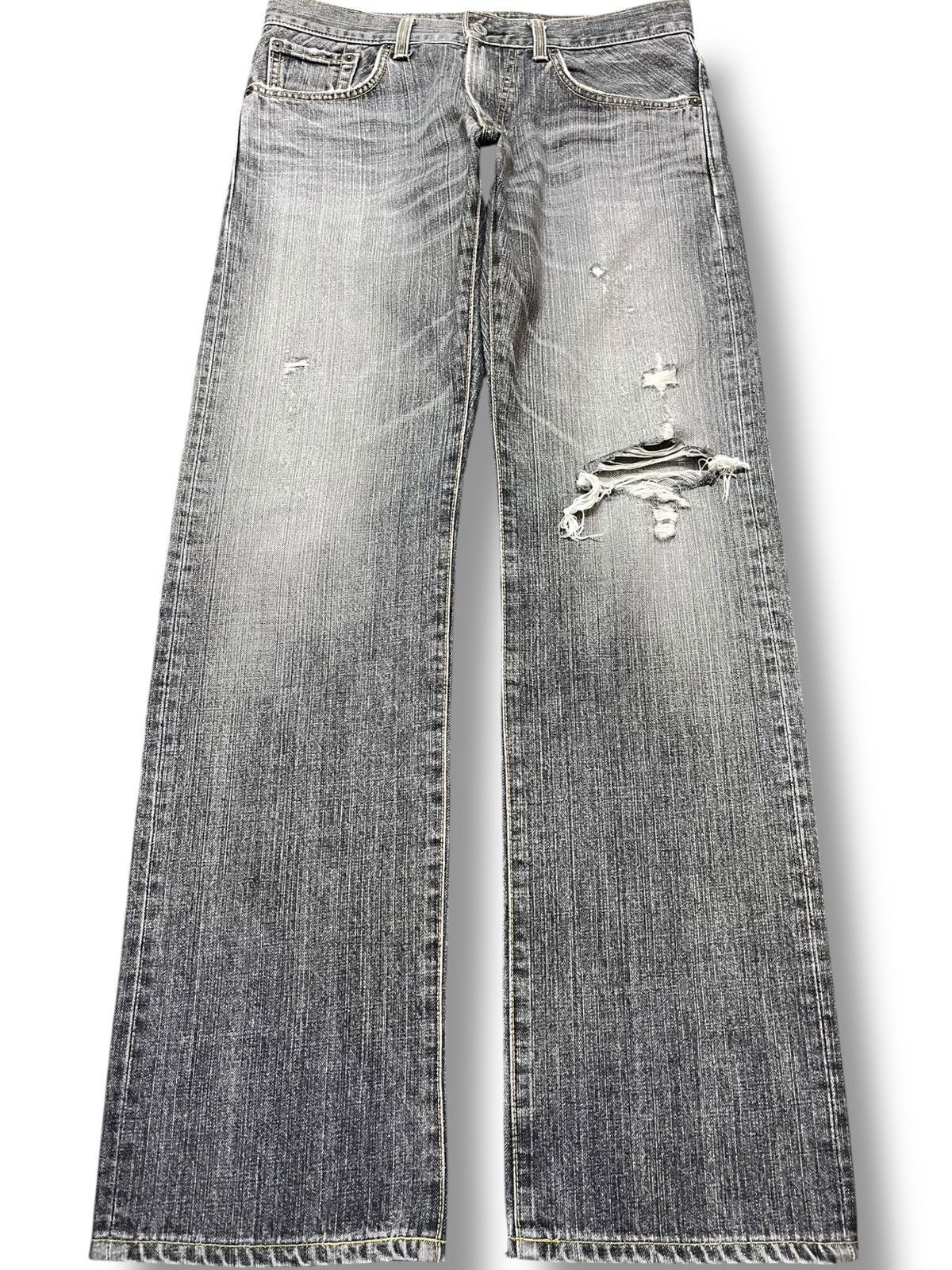 Edwin Vintage Edwin Exclusive Vintage Faded GrungeDistressed Denim Size US 32 / EU 48 - 1 Thumbnail