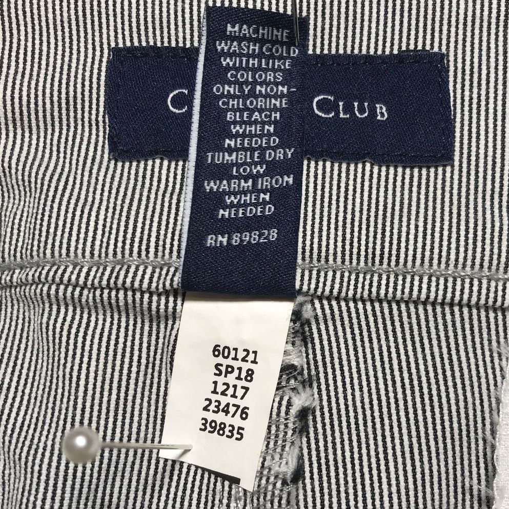 Other NWT Charter Club Stripe Mid-rise Bermuda Jean Shorts 18 Size 40" / US 18 - 4 Thumbnail