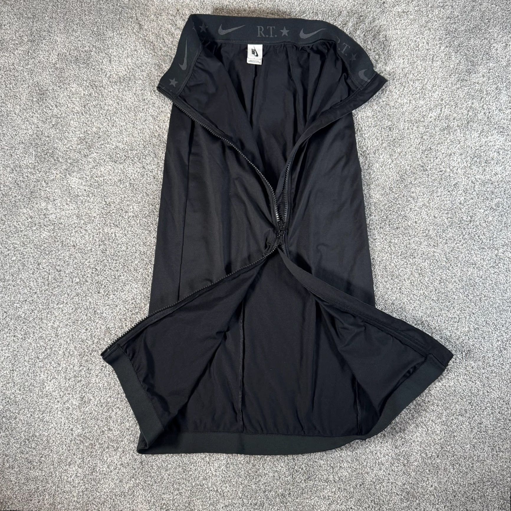 Nike VINTAGE NikeLab x RT Skirt Womens Small Black Full Zip Long Riccardo Tisci 840684-010 Size 28" / US 6 / IT 42 - 6 Thumbnail
