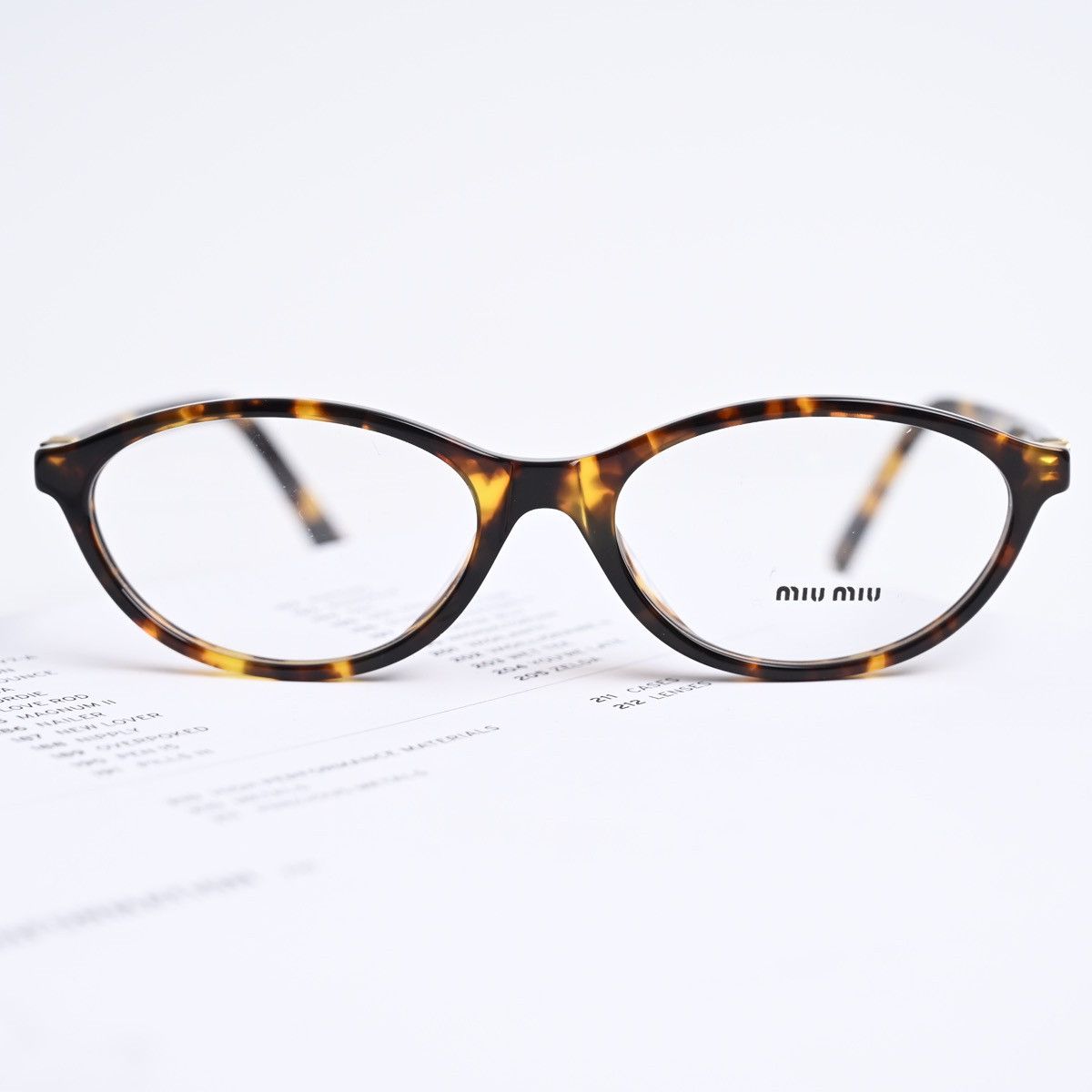 Miu Miu MIU MIU 0MU 09XV GLASSES Size ONE SIZE - 8 Thumbnail