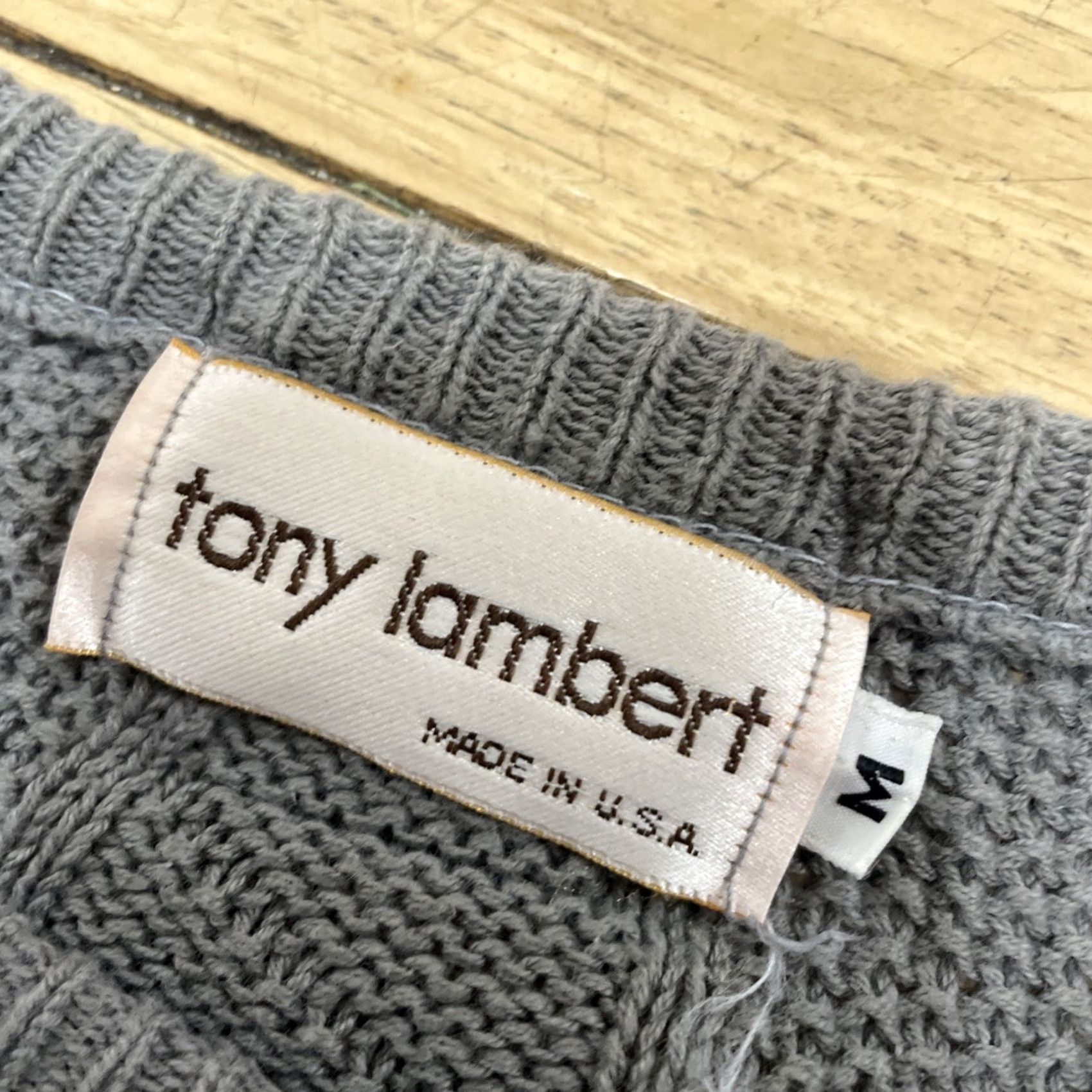 Vintage VINTAGE Tony Lambert Collections Sweater Men L Crew Neck Green 100% Cotton Knit Pullover Casual Winter Fall Spring Modern Classic Money Size US L / EU 52-54 / 3 - 5 Thumbnail