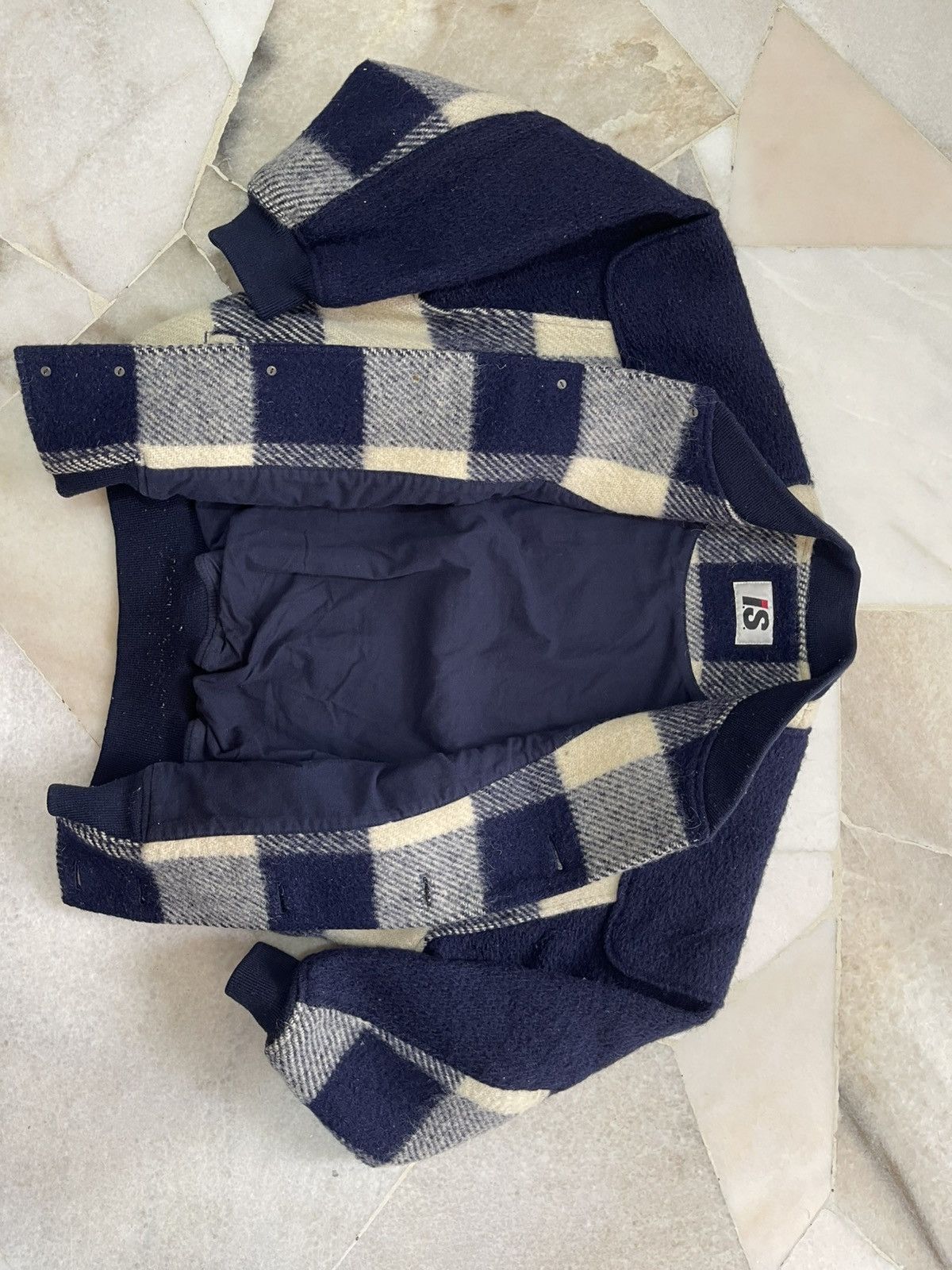 Issey Miyake 80s Issey Miyake Plaid Wool Jacket Size US L / EU 52-54 / 3 - 8 Thumbnail