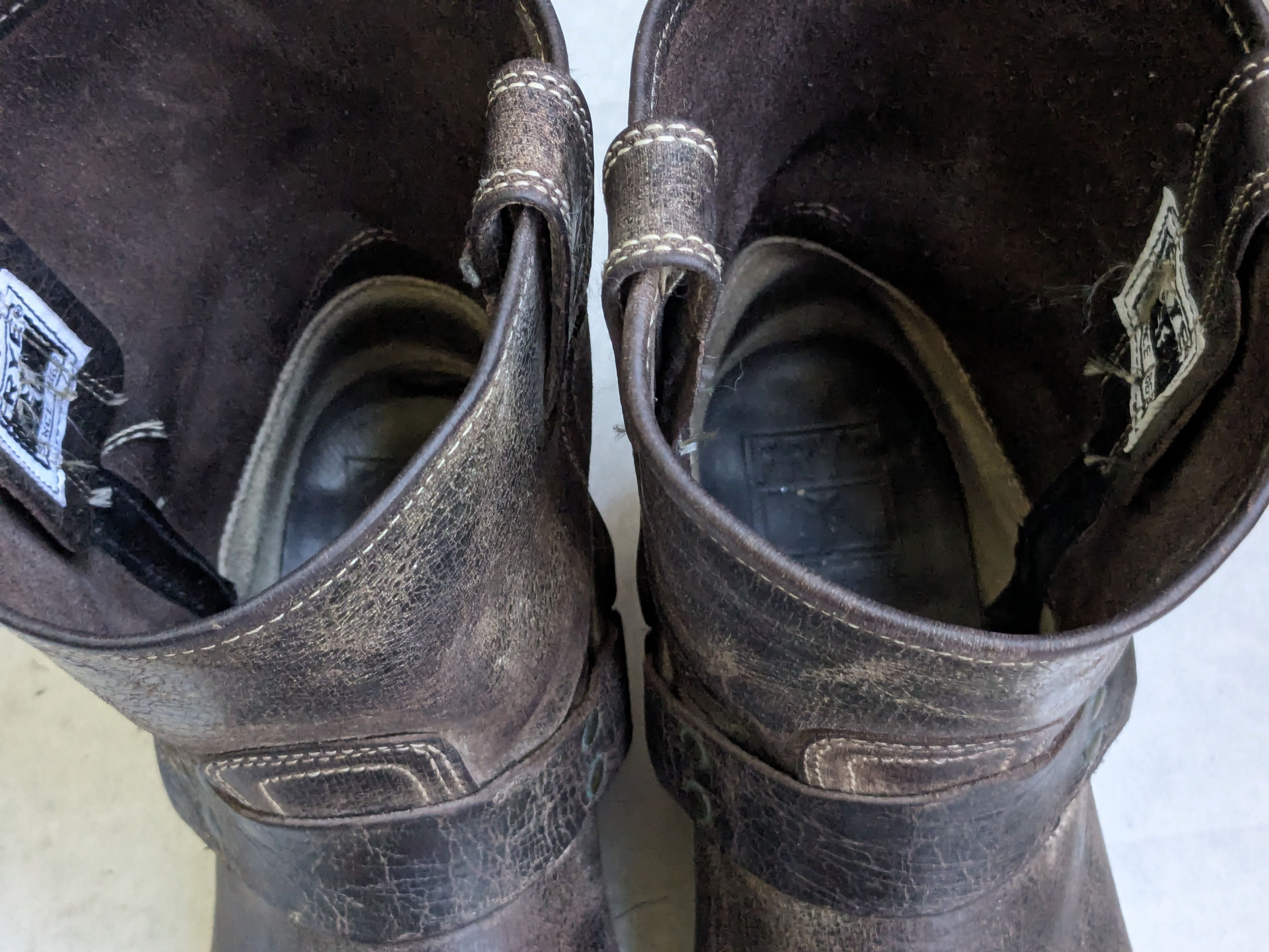 Frye Frye Harness Boots Brown Leather 11 M Leather Buckle Size US 11 / EU 44 - 7 Thumbnail
