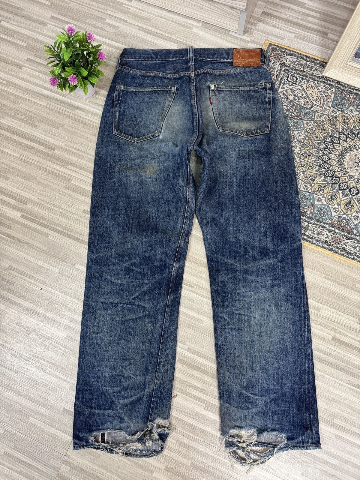 Freewheelers Vintage "Vanishing West" 601XX 1951 Selvedge Denim Size US 30 / EU 46 - 7 Thumbnail