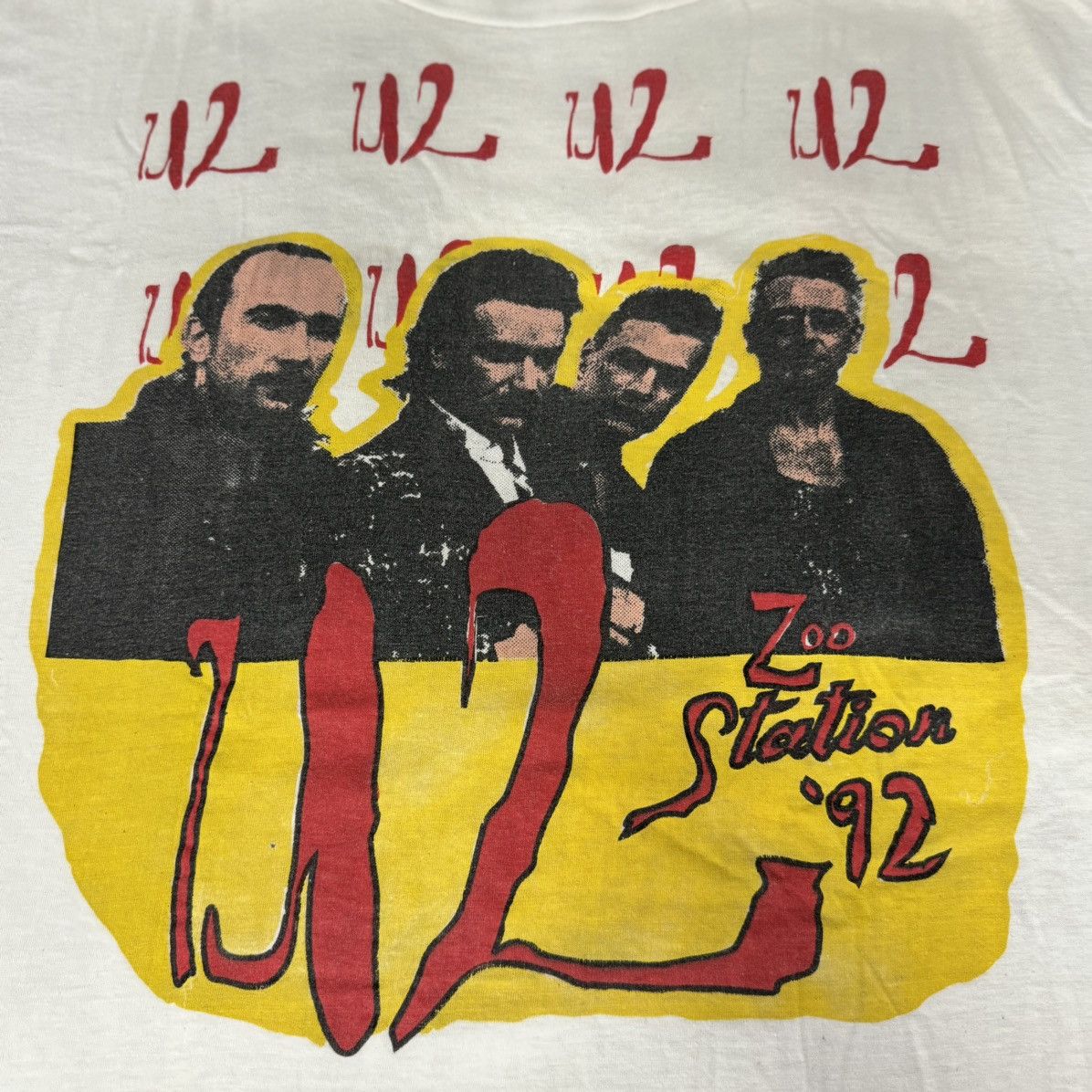 Band Tees × Vintage VINTAGE 1992 U2 TOUR BAND TEE Size US XL / EU 56 / 4 - 2 Thumbnail