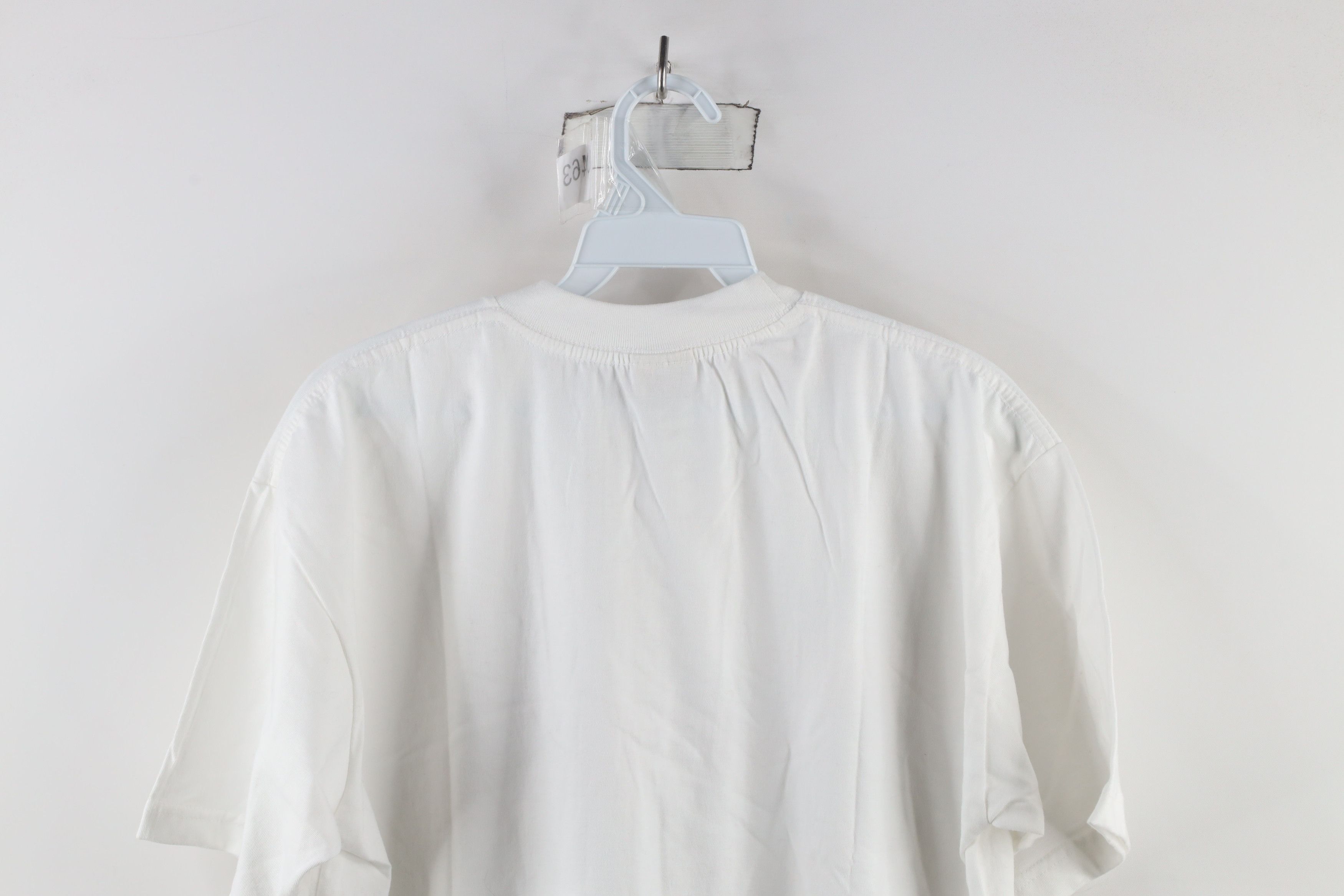 Vintage Vintage 90s Streetwear Rooster Chicken T-Shirt White Cotton Size US L / EU 52-54 / 3 - 10 Thumbnail