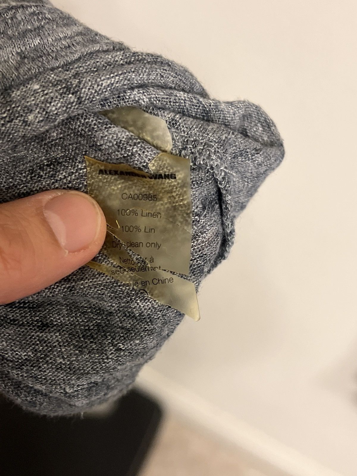Alexander Wang × T by Alexander Wang T by Alexander Wang sz Small Linen Crewneck Tee Size US S / EU 44-46 / 1 - 4 Thumbnail