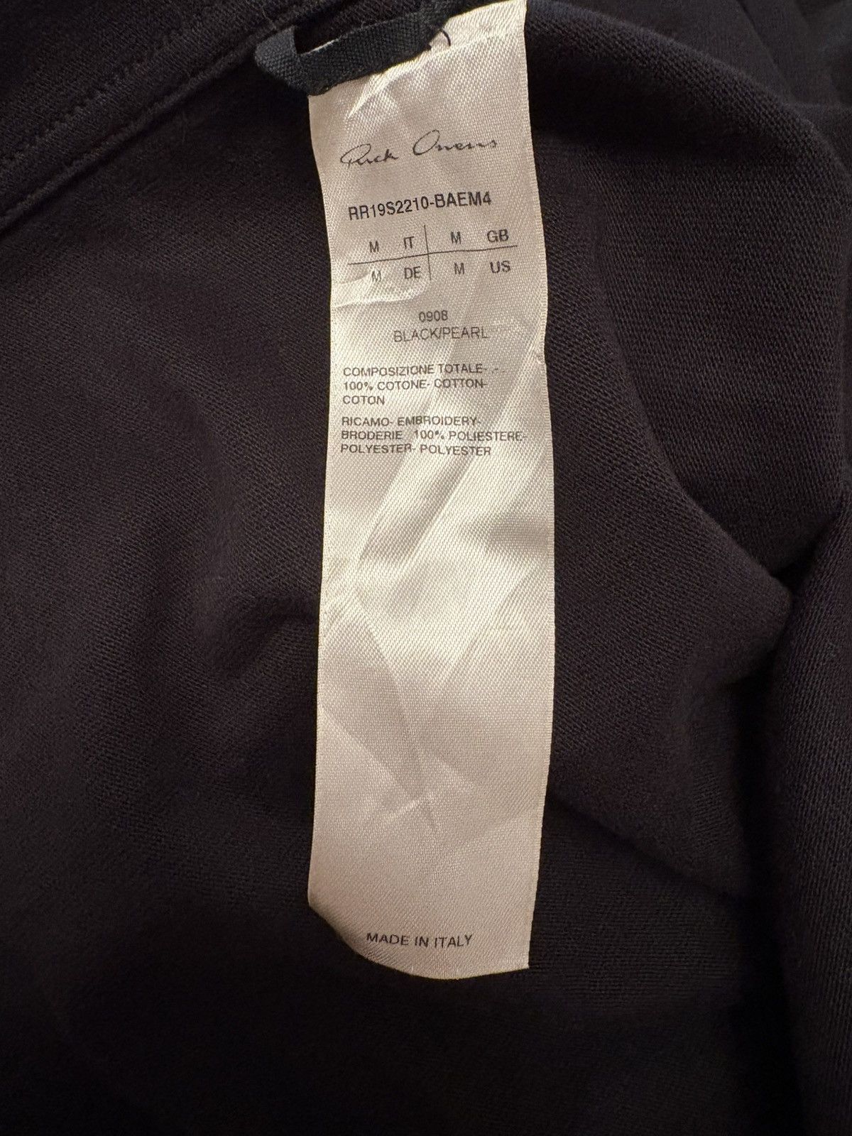 Rick Owens Rick Owens Long Sleeve Crewneck S/S 19 Size US M / EU 48-50 / 2 - 6 Thumbnail