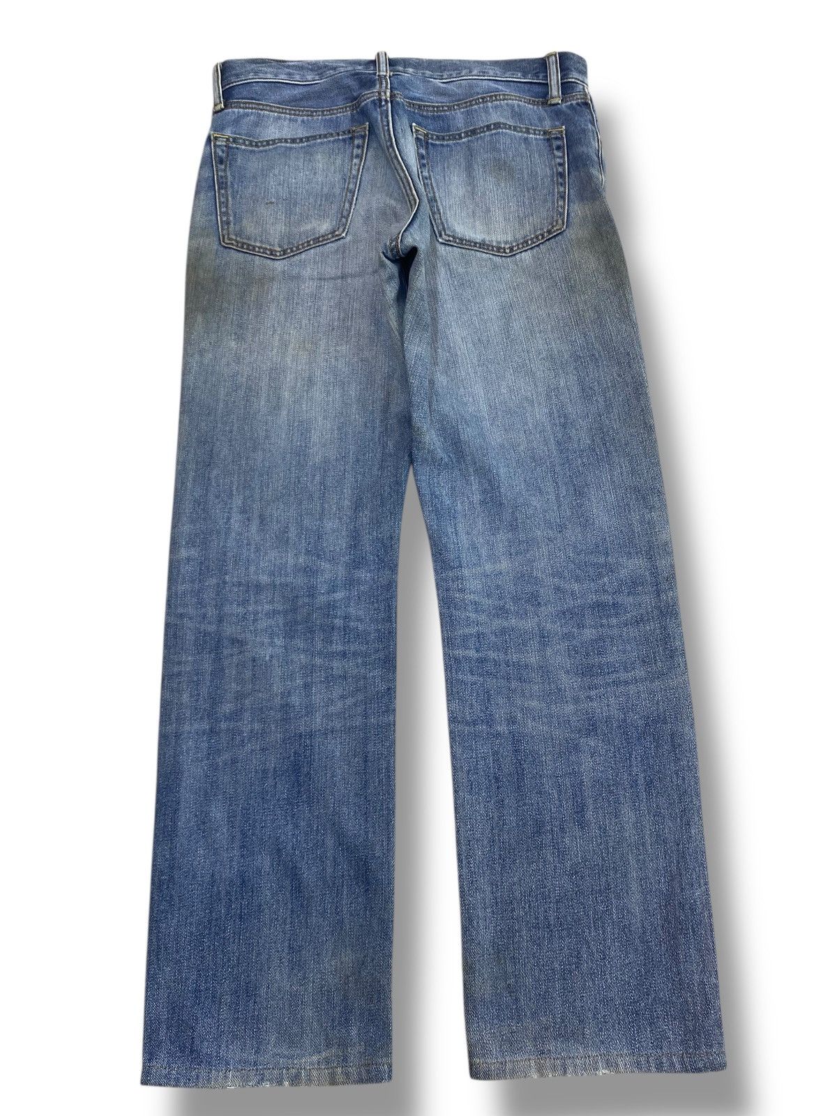 Uniqlo Uniqlo Dirty Blue Faded Wash Style Ripped Jeans Size US 32 / EU 48 - 3 Thumbnail