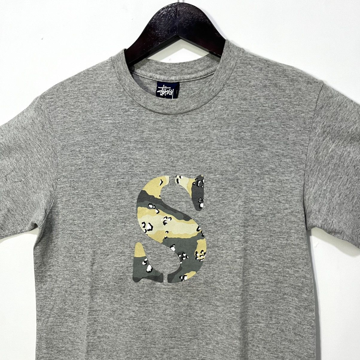 Stussy 90s STUSSY LOGO S CAMOUFLAGE TEE Size US S / EU 44-46 / 1 - 2 Thumbnail