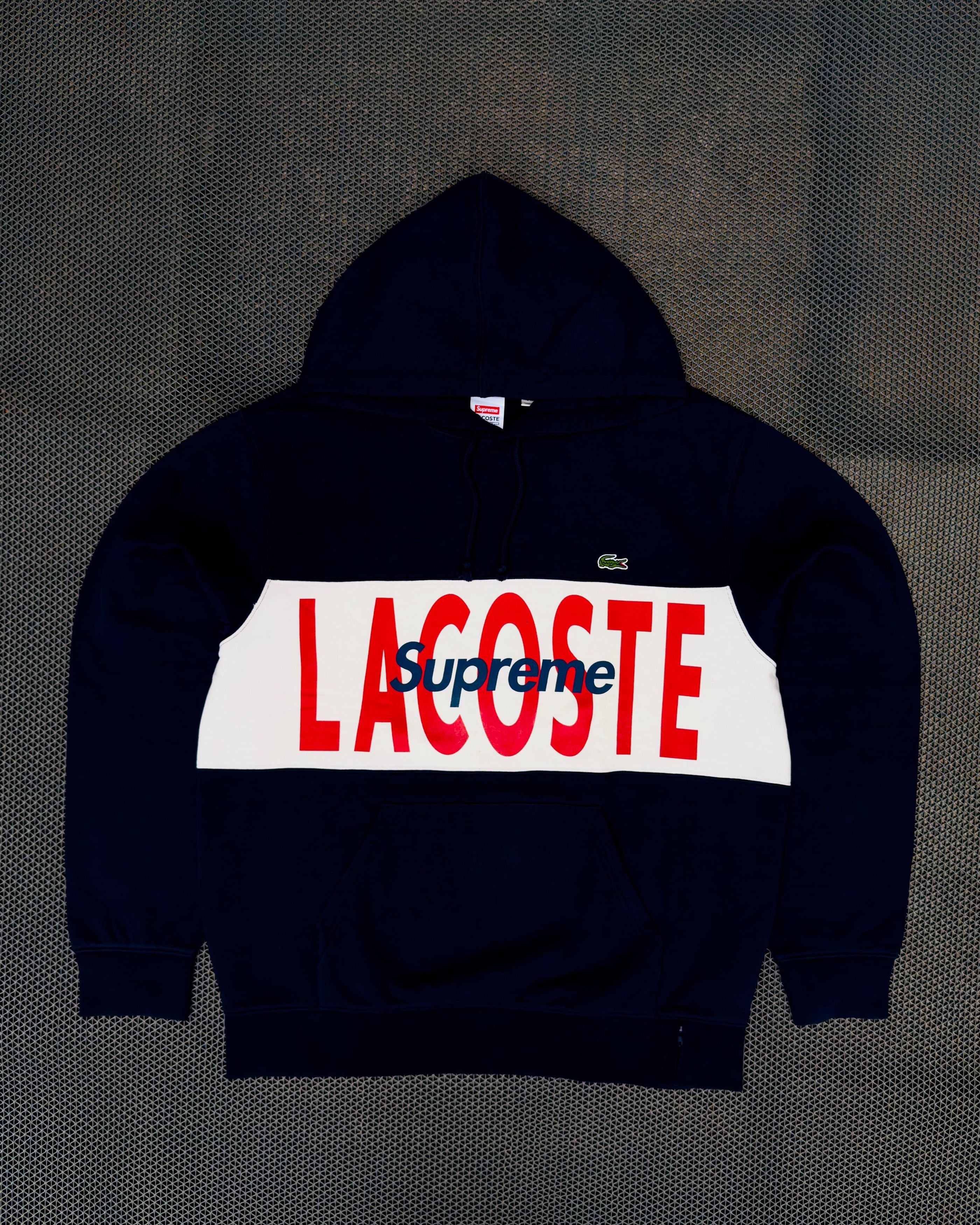 Lacoste × Supreme SUPREME X LACOSTE PANEL HOODIE FW19 Size US M / EU 48-50 / 2 - 1 Thumbnail