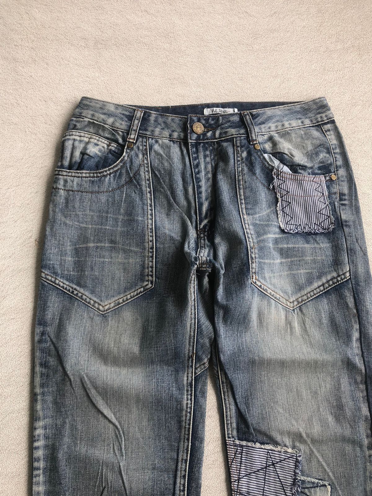 Japanese Brand FDMTL Elf sack patchwork denim Size US 31 - 5 Thumbnail