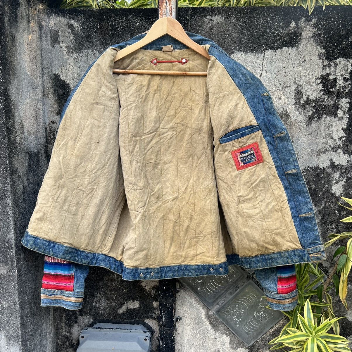 Japanese Brand “RARE” PATCHWORK HEAVY DENIM JACKET Size US XL / EU 56 / 4 - 16 Thumbnail