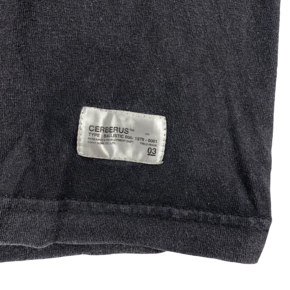 Japanese Brand CERBERUS Gone Co.Ltd Japanese Brand Logo Print Black Size US M / EU 48-50 / 2 - 3 Thumbnail