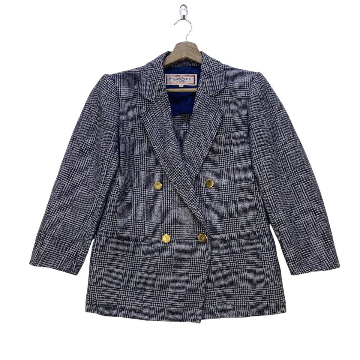 Yves Saint Laurent Vintage Yves Saint Laurent Double Breasted Coat Blazer Size S / US 4 / IT 40 - 1 Thumbnail
