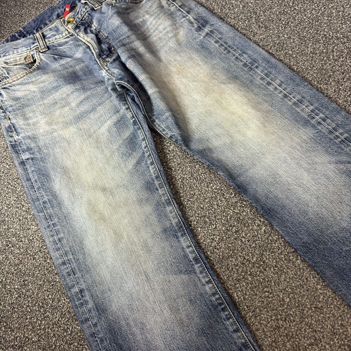 Undercover × Uniqlo 🔥🇯🇵 Vintage 90s Japanese Uniqlo UJ Distressed Faded Denim Size US 32 / EU 48 - 4 Thumbnail
