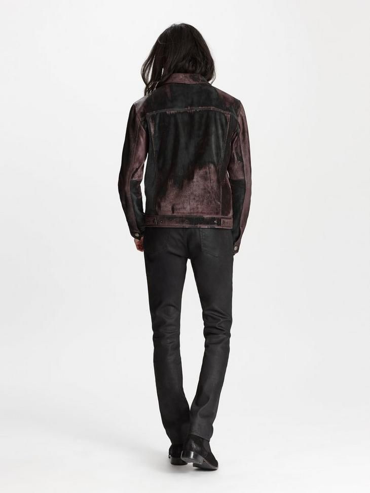 John Varvatos Leather trucker jacket EU 58x USA 48x Size US XXL / EU 58 / 5 - 3 Thumbnail