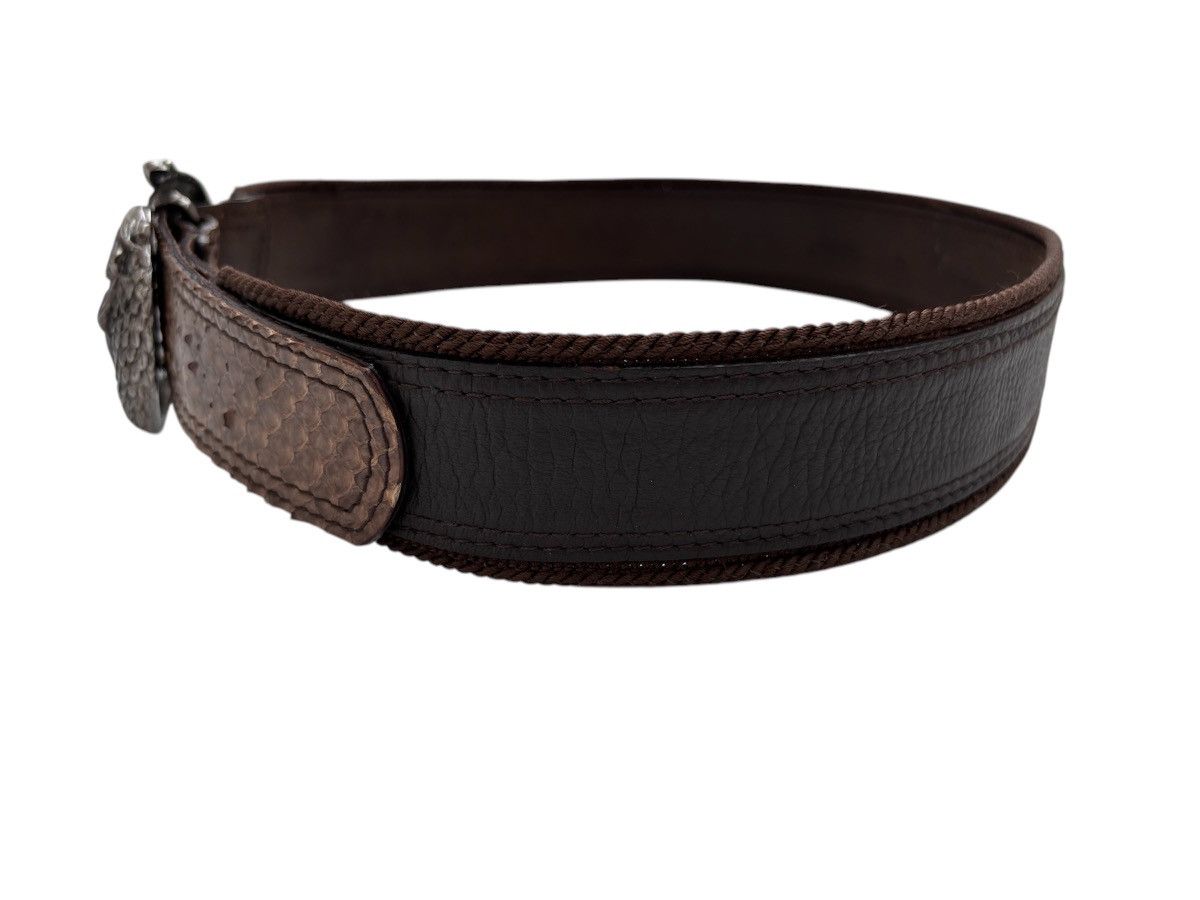 Roberto Cavalli Exotic Leather Eagle Buckle Belt Size ONE SIZE - 3 Thumbnail