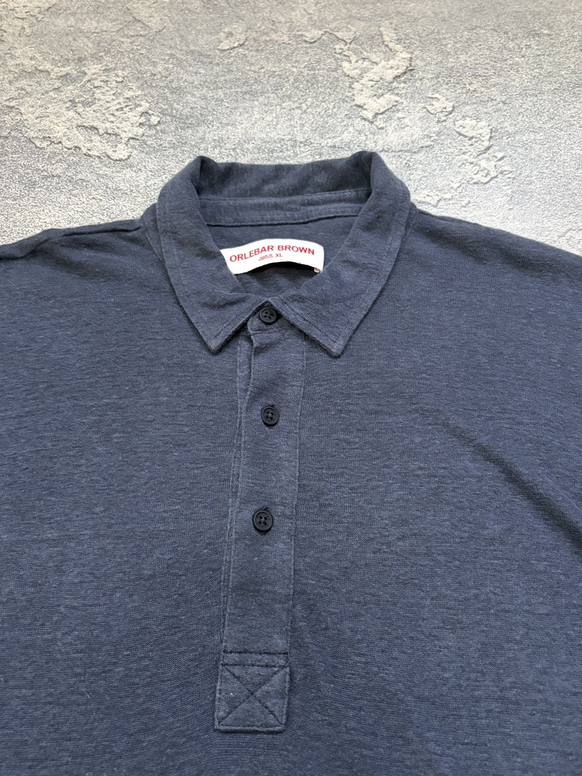 Orlebar Brown Orlebar Brown Sebastian Linen Jersey Polo Shirt XL Size US XL / EU 56 / 4 - 4 Thumbnail
