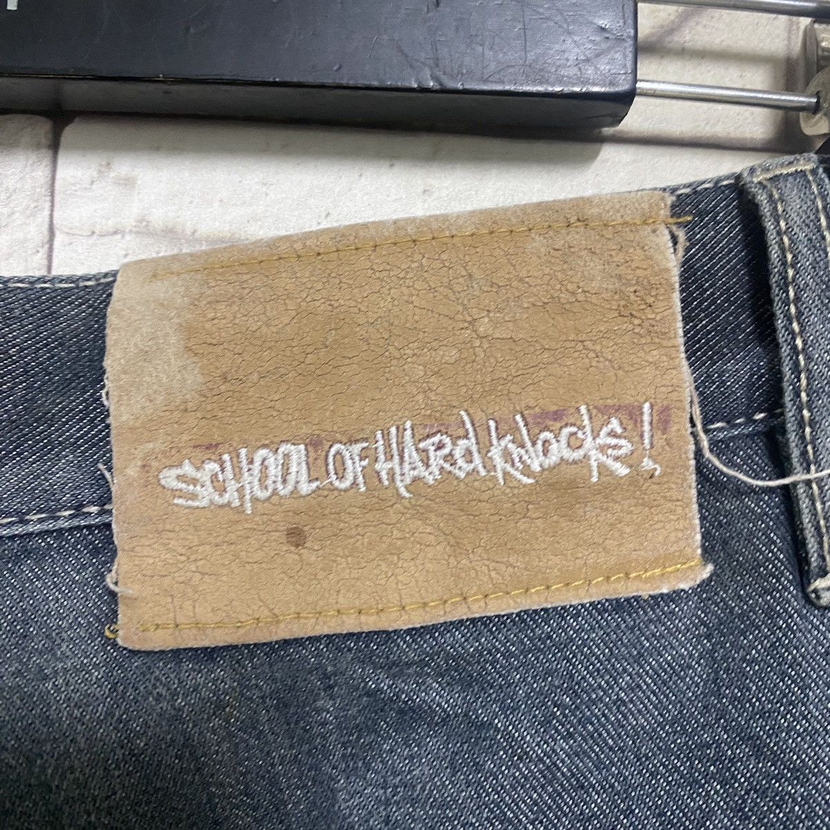 JNCO Vintage SOHK School Of Hard Knocks Denim Baggy Pants Size US 31 - 17 Thumbnail