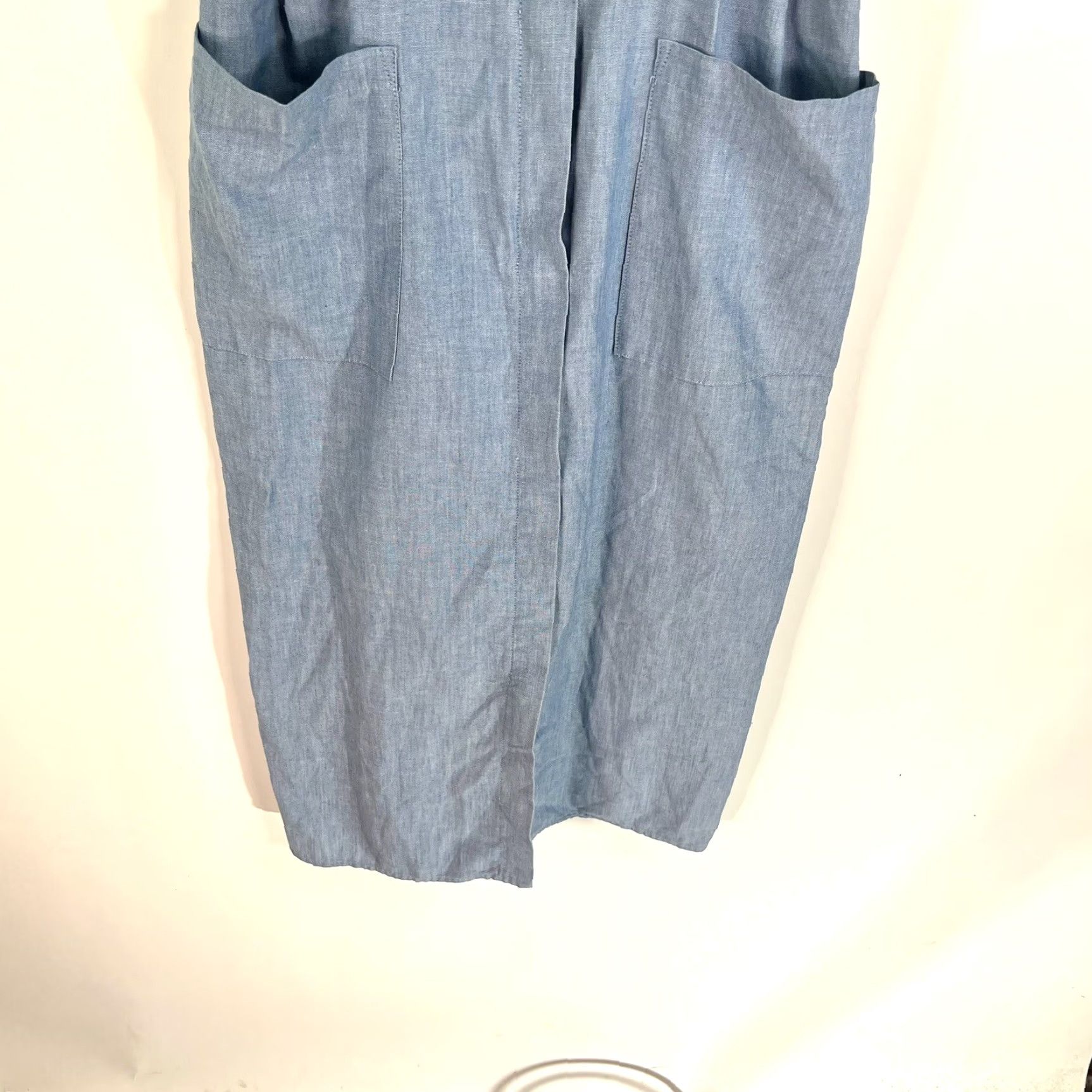 Denime VINTAGE Paqurtte Too Chambray Denim Embroidered Dress Women’s 10 Pockets Size L / US 10 / IT 46 - 4 Thumbnail