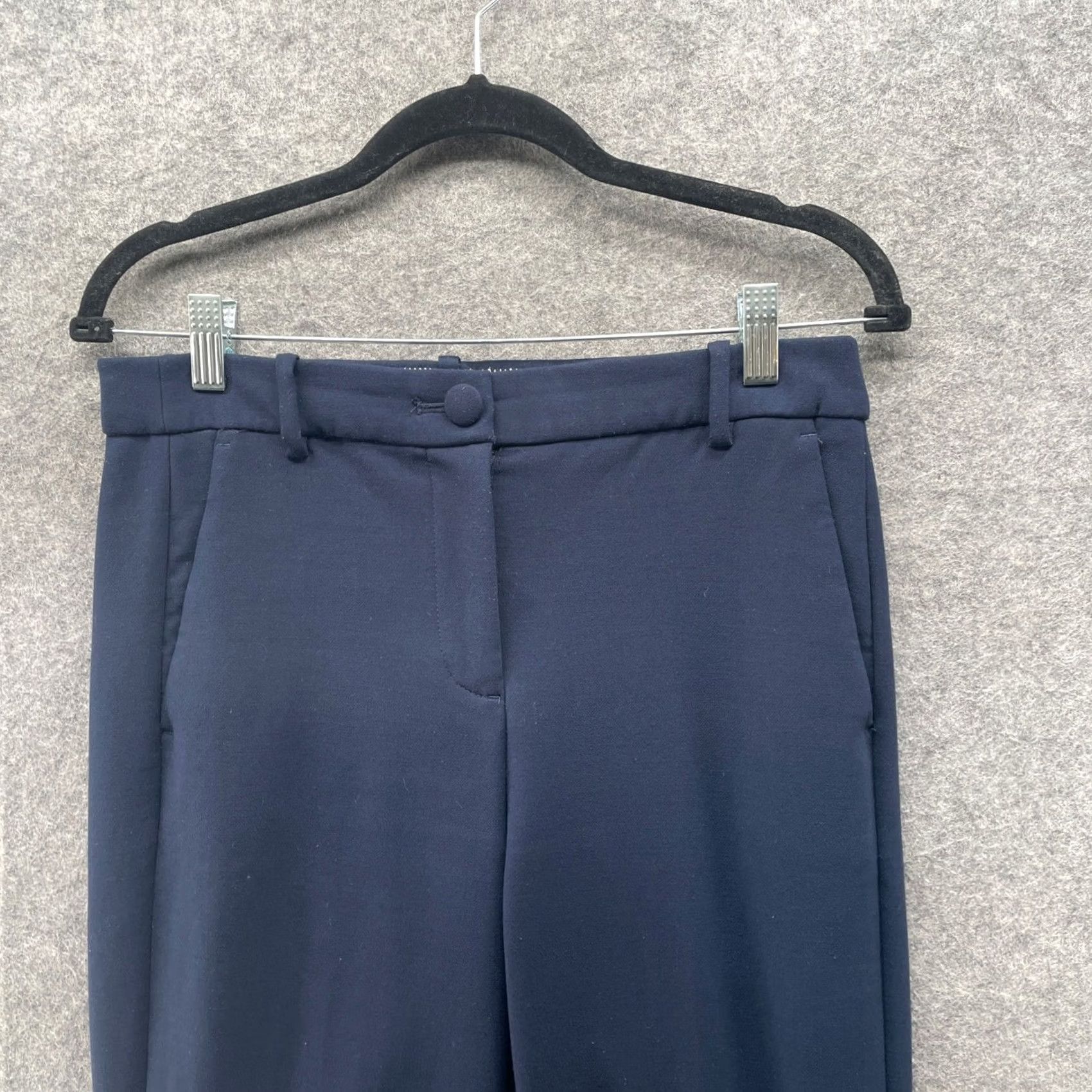 J.Crew J.Crew 365 High Rise Cameron Dress Pants Womens 6 Navy Blue Slim Leg Stretch Tapered Leg Flat Front Pockets Size 28" / US 6 / IT 42 - 3 Thumbnail